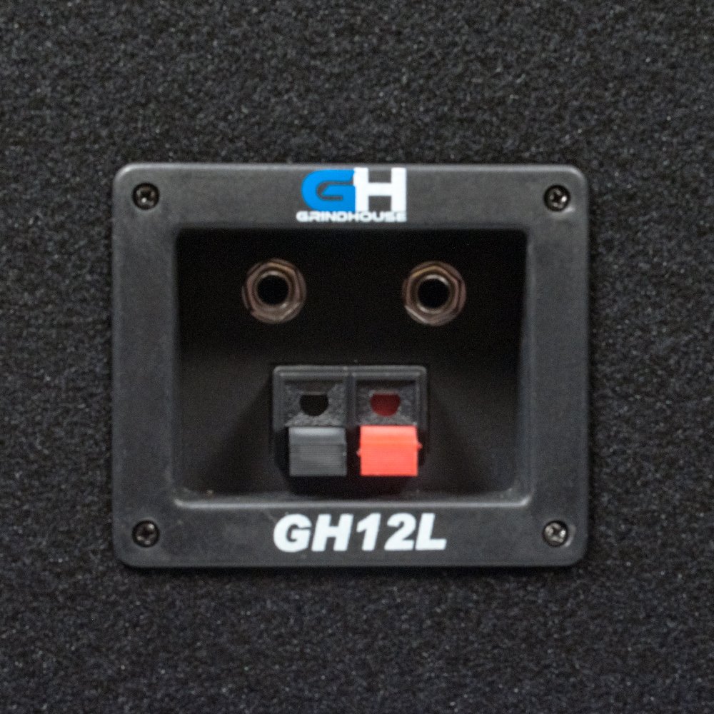 Grindhouse GH12L-Pair 12 Inch 2-Way Passive PA/DJ Loudspeaker Cabinets - 700W Full Range Live Sound Speakers for Bands, DJs, and Events