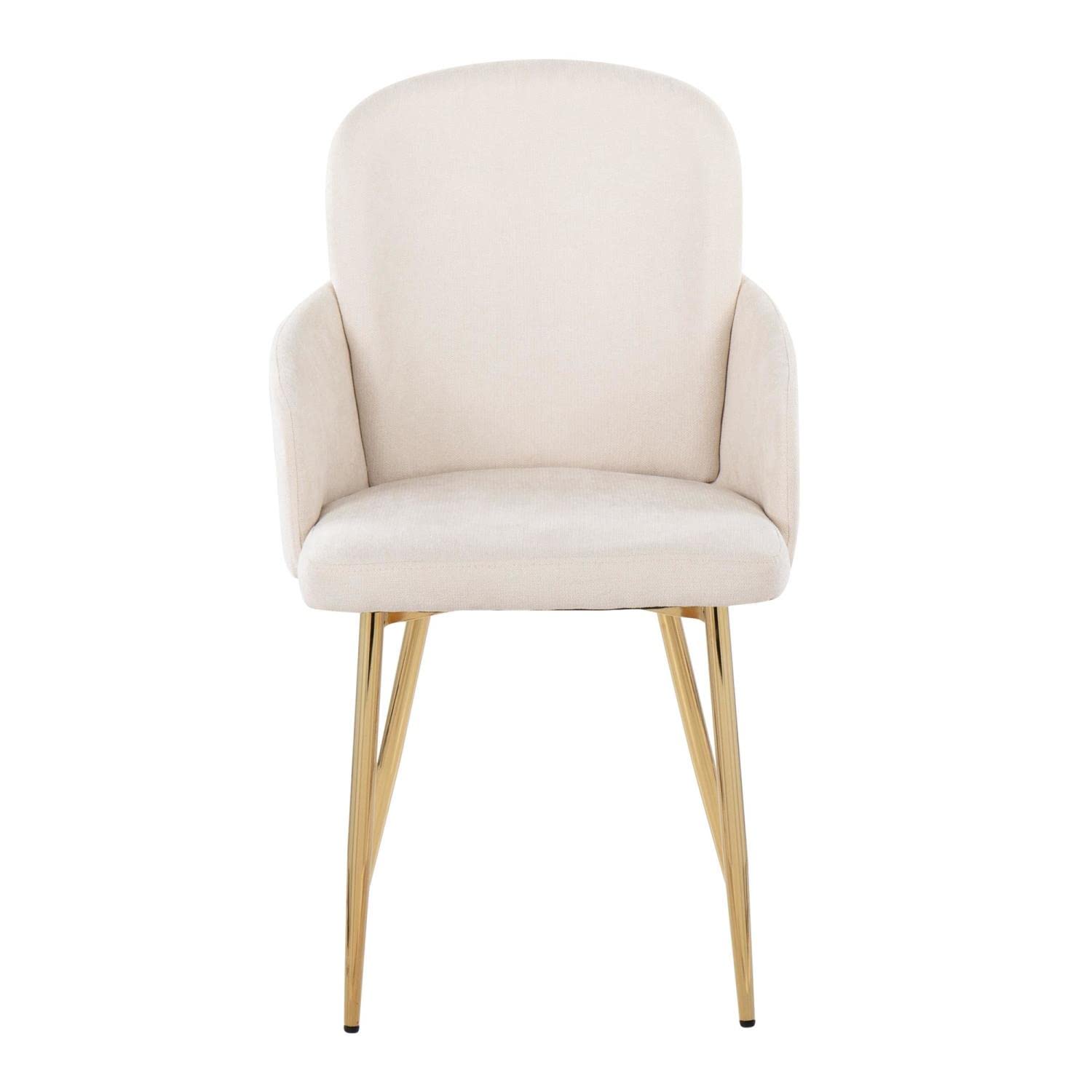 LumiSource Dahlia Upholstered Dining Chairs Set of 2 - Modern Kitchen Chairs for Dining Table - Comfortable Contemporary Seating for Home, Restaurant & Office Use