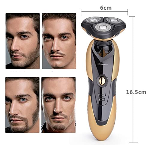 Premium Men's Electric Razor - 3D Floating Head, Waterproof & Rechargeable Beard Shaver for Smooth Shaving - Perfect for Travel, Gym & Daily Grooming Routine