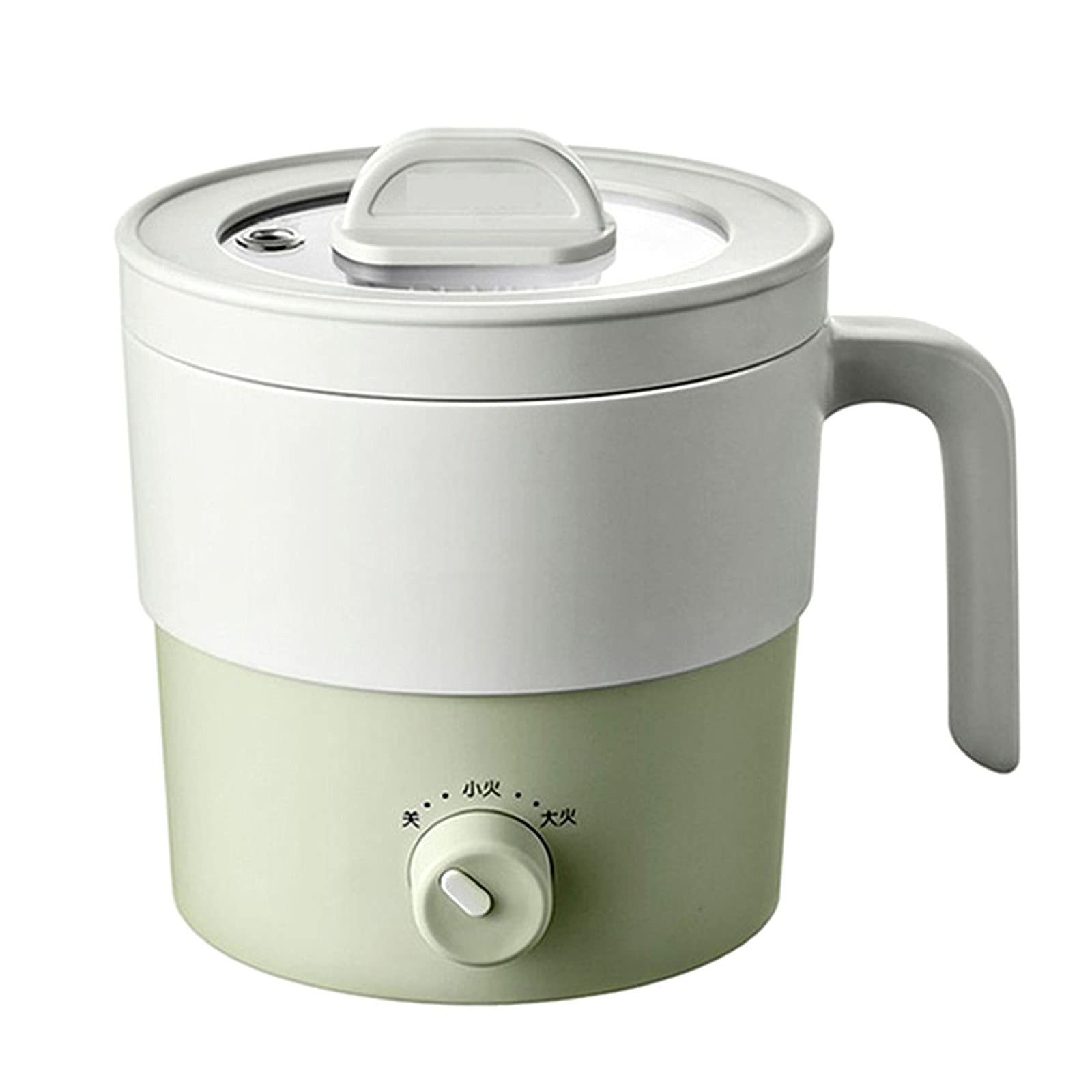HSJ 1.6L Mini Aroma Rice Cooker - Small Induction Rice Steamer & Multicooker for Brown Rice, White Rice, Porridge & Soup - Perfect for Dorm, Office, RV & Small Kitchen (Green)