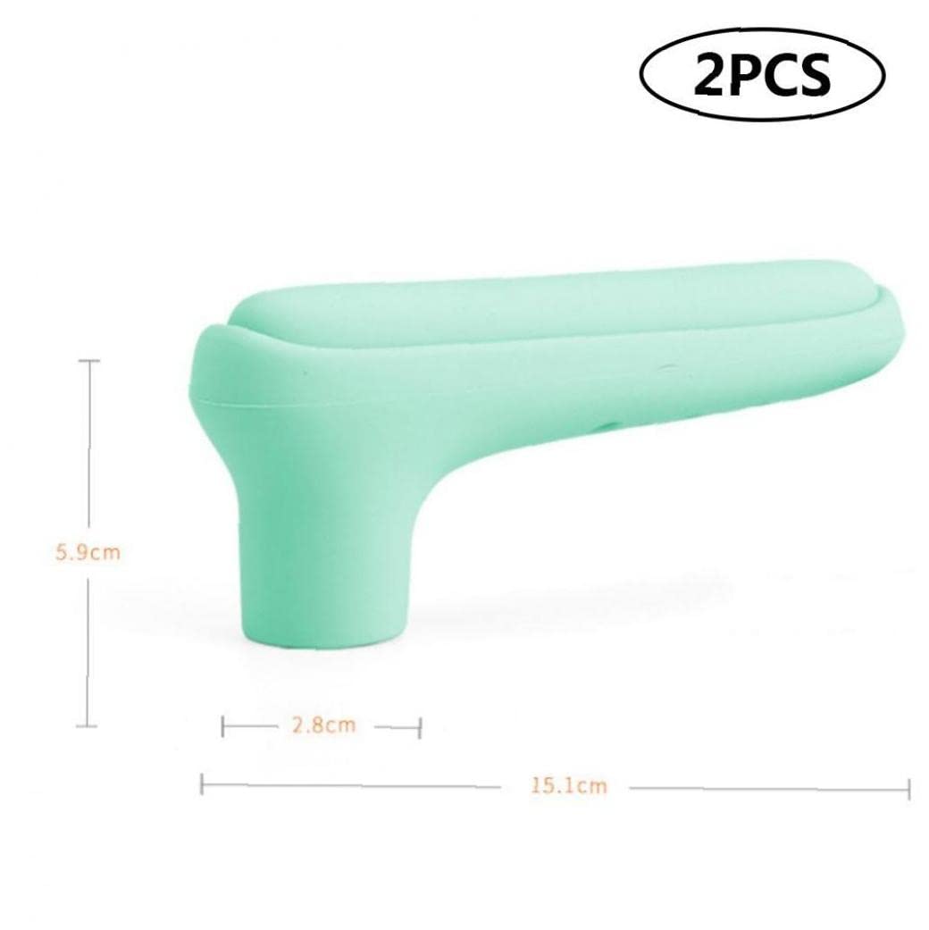 Baby Proof Door Handle Covers - Soft Silicone Door Knob Protectors for Child Safety, Anti-Crash Protection for Kids & Toddlers (Set of 4) - Perfect for Homes, Nurseries, and Daycare Centers