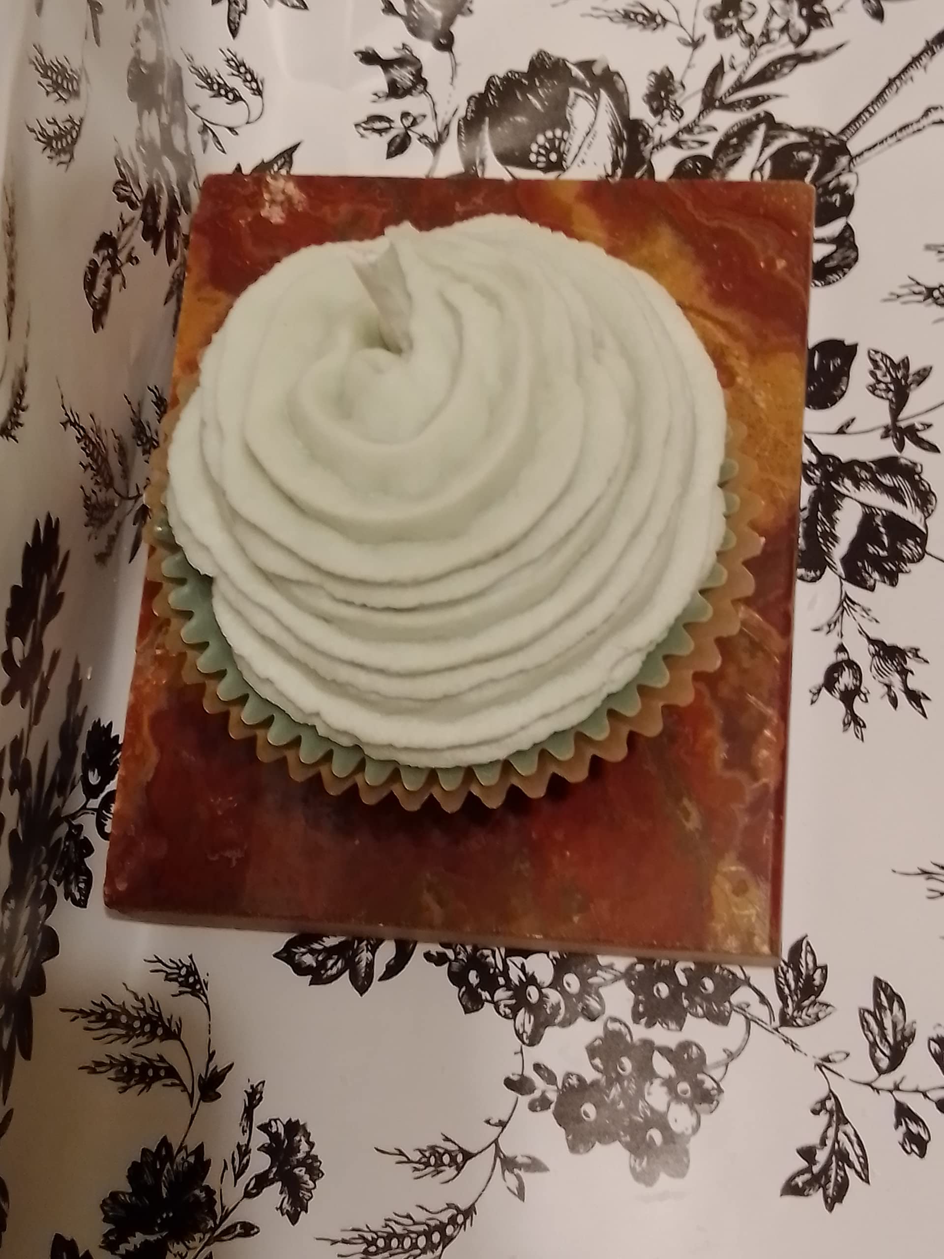 DSU Gifts Holly and Jolly Christmas Cupcake Candle - Birthday Cake Scented Candle for Holidays, Home Decor & Party Favors | Fun Shaped Food Candles for Christmas, Birthdays & Special Occasions