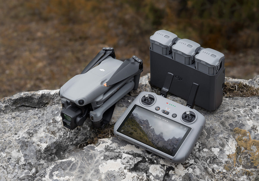 DJI Air 3 Fly More Combo with DJI RC 2 - 4K Dual-Camera Drone with 46-Min Flight Time | Perfect for Aerial Photography, Travel Vlogging & Outdoor Adventures