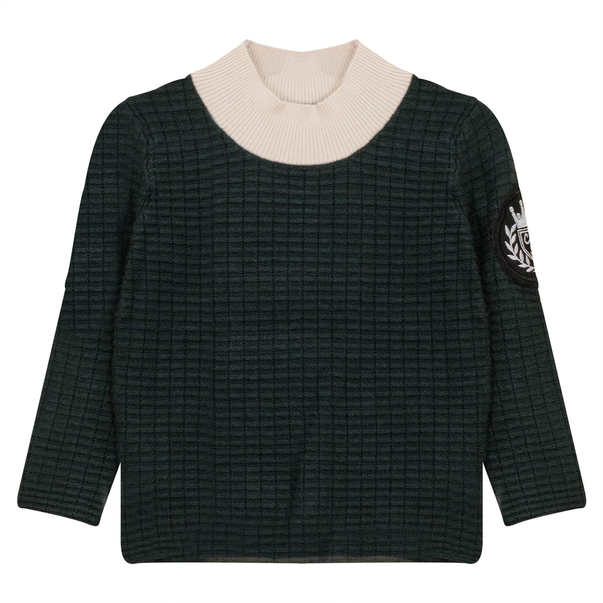 Women's Mock Neck Knitted Sweater Top - Soft Winter Pullover for Casual Wear & Office Outfits