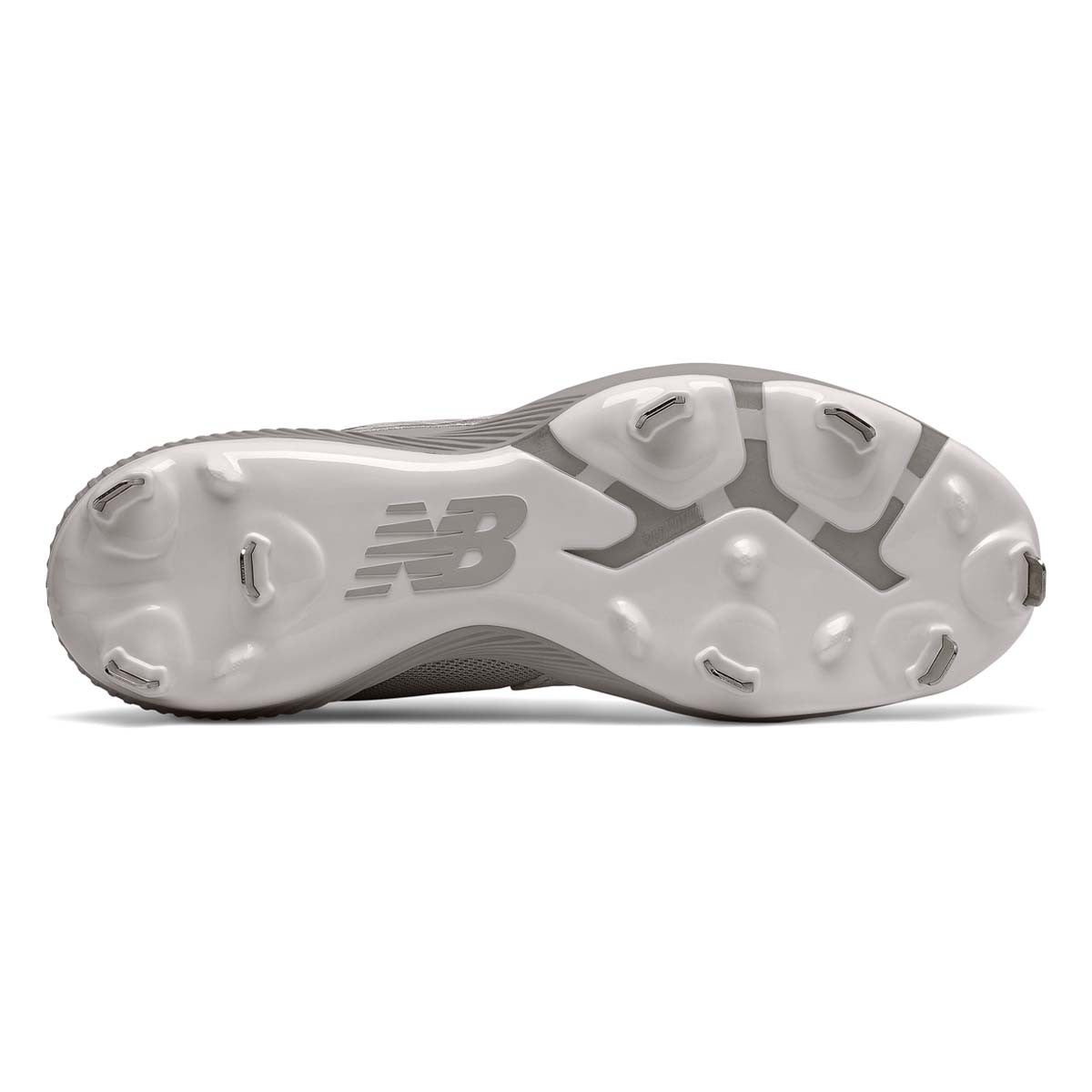 New Balance FuelCell 4040v6 Gray & White Low Metal Cleats for Men - Lightweight Soccer Cleats with Enhanced Traction for Artificial Turf & Firm Ground - Perfect for Training & Matches