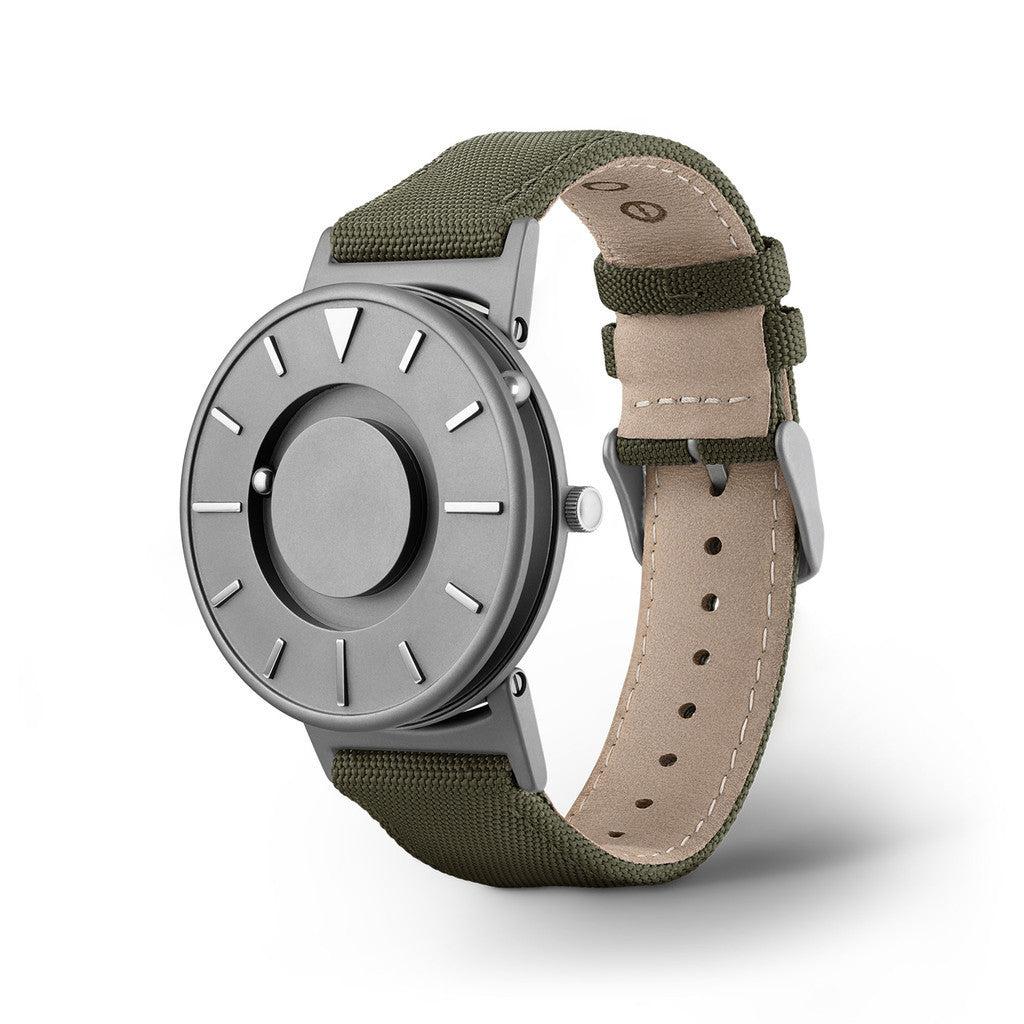 Eone The Bradley Canvas Watch - Minimalist Analog Watch for Men & Women - Stylish Waterproof Wristwatch for Business, Casual & Outdoor Activities