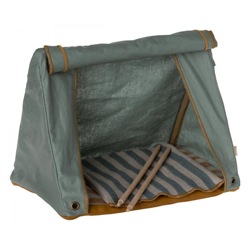 Maileg Happy Camper Tent for Kids - Miniature Mouse Playhouse for Imaginative Play | Perfect for Indoor Camping Adventures & Dollhouse Pretend Play