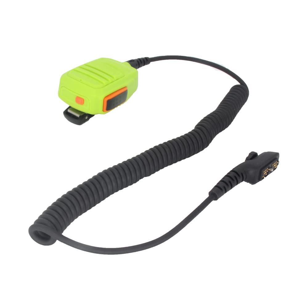 Hytera HYT PD702 PD700 PD700G PD780 PD780G PD780GM Walkie Talkie PTT Two-Way Radio Handheld Microphone - Green | Durable & Clear Communication for Security, Construction & Outdoor Adventures