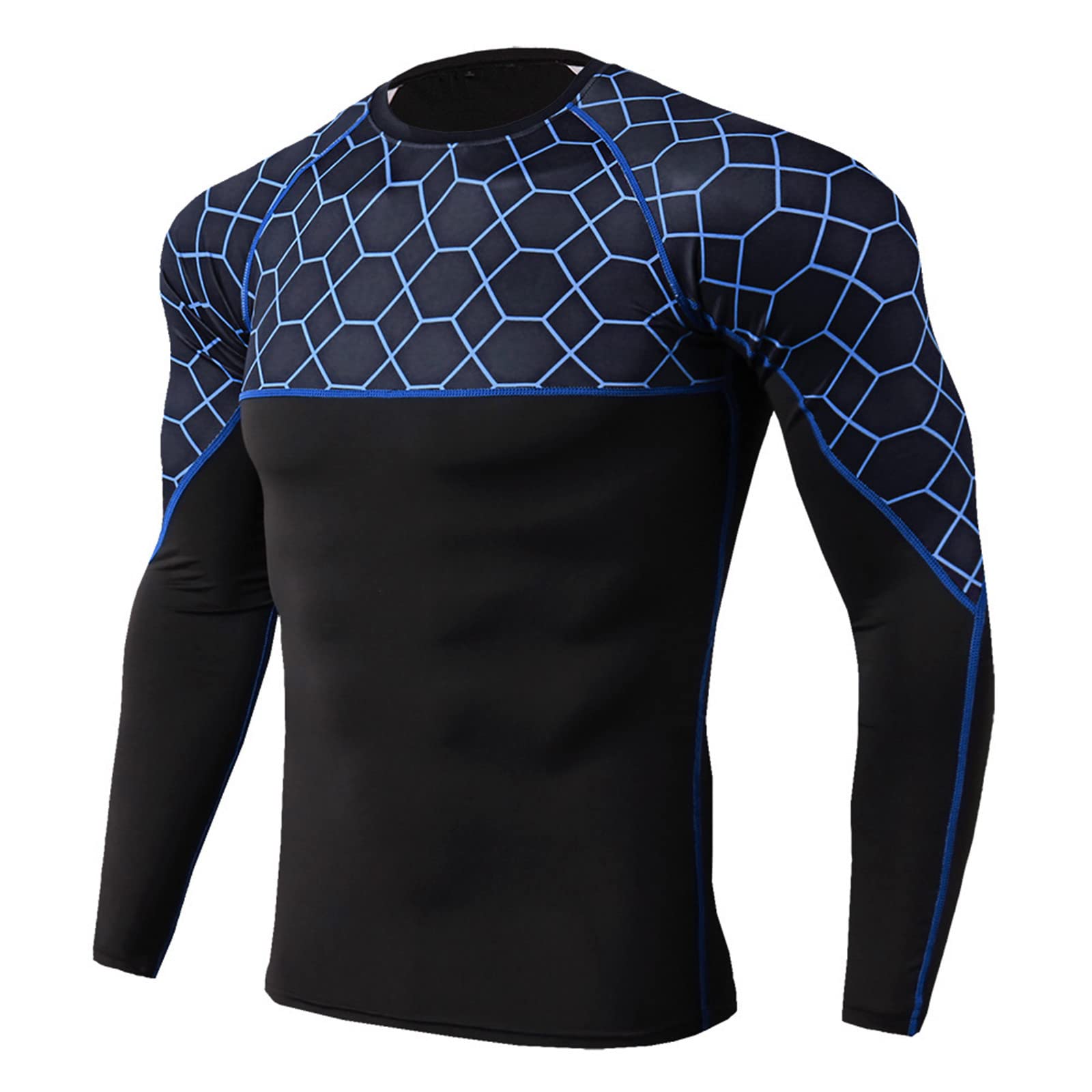 Men's Elastic 2-Piece Workout Set - Quick Dry Fitness T-Shirt & Pants for Gym, Running & Casual Wear - Medium Size