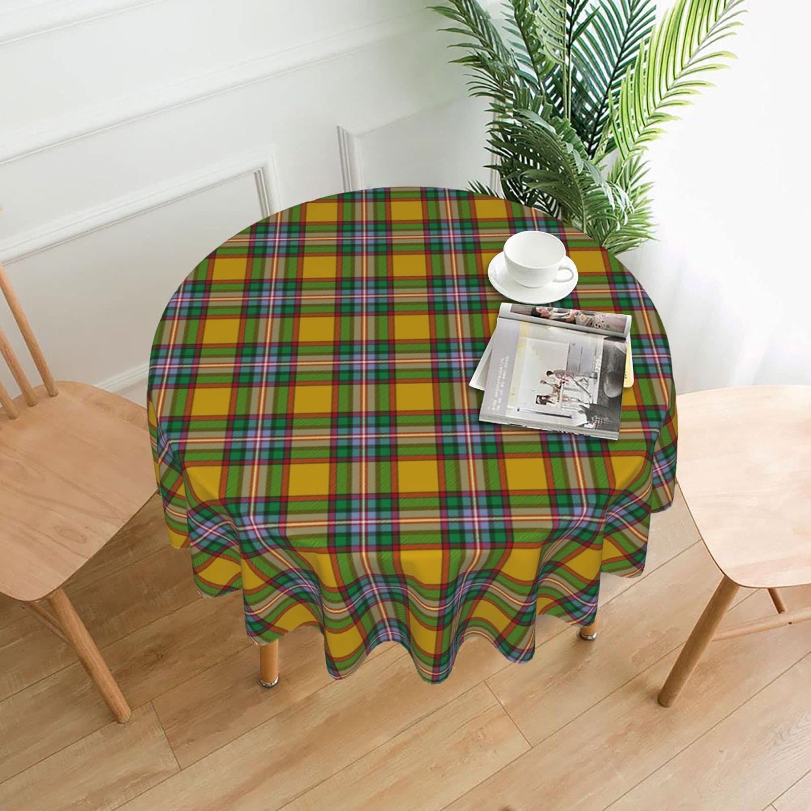 Waterproof Tartan Tablecloth 60