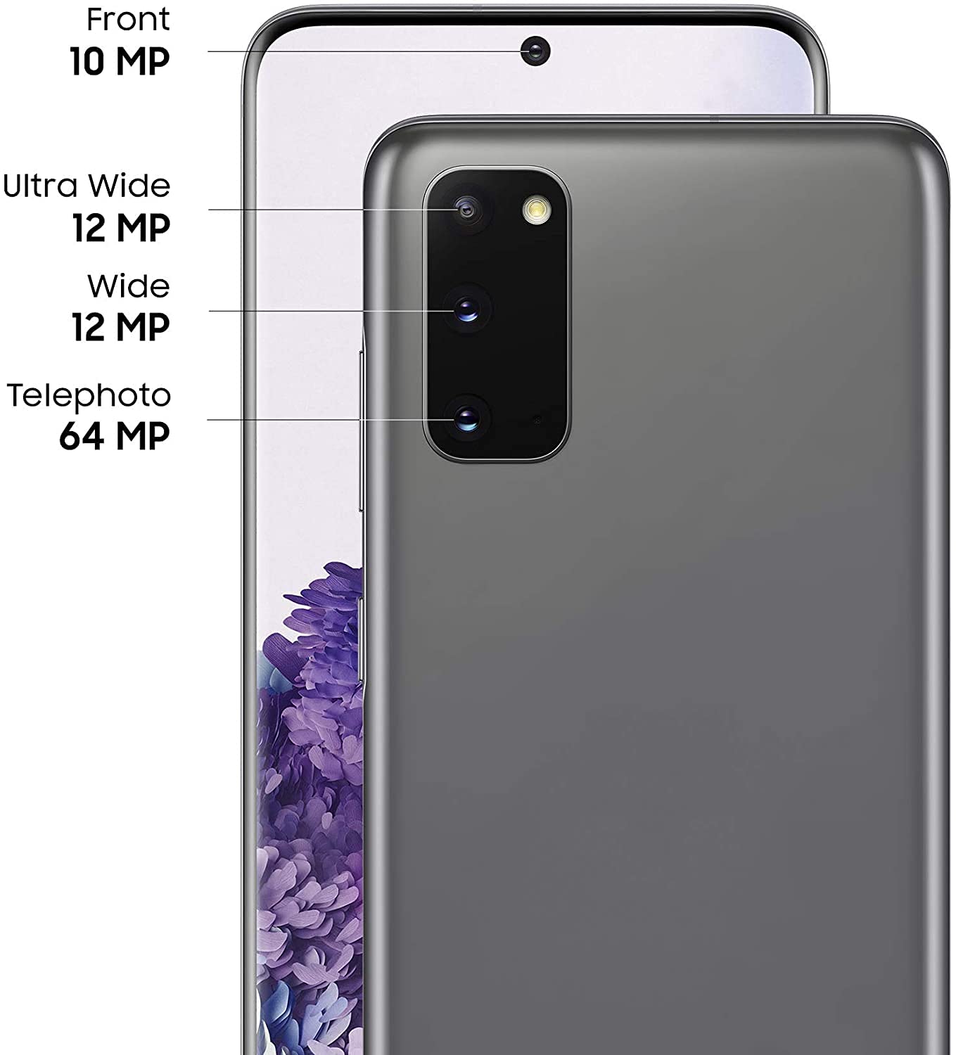 Samsung Galaxy S20 5G Unlocked Smartphone 128GB Cosmic Gray - Renewed Premium Android Phone for AT&T, T-Mobile & Verizon | Fast 5G Speed, Pro-Grade Camera | Perfect for Streaming, Gaming & Business Use