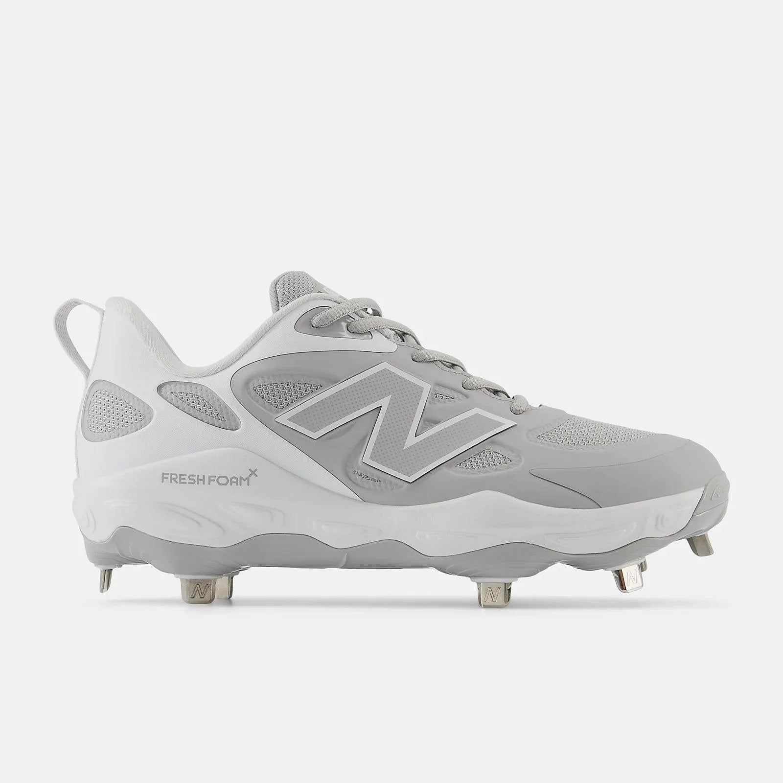 New Balance Women's Fresh Foam X Velo V4 Metal Fastpitch Softball Cleats - Lightweight Grey Cleats for Women | Perfect for Softball Games & Training | Comfortable Athletic Shoes for Field Sports