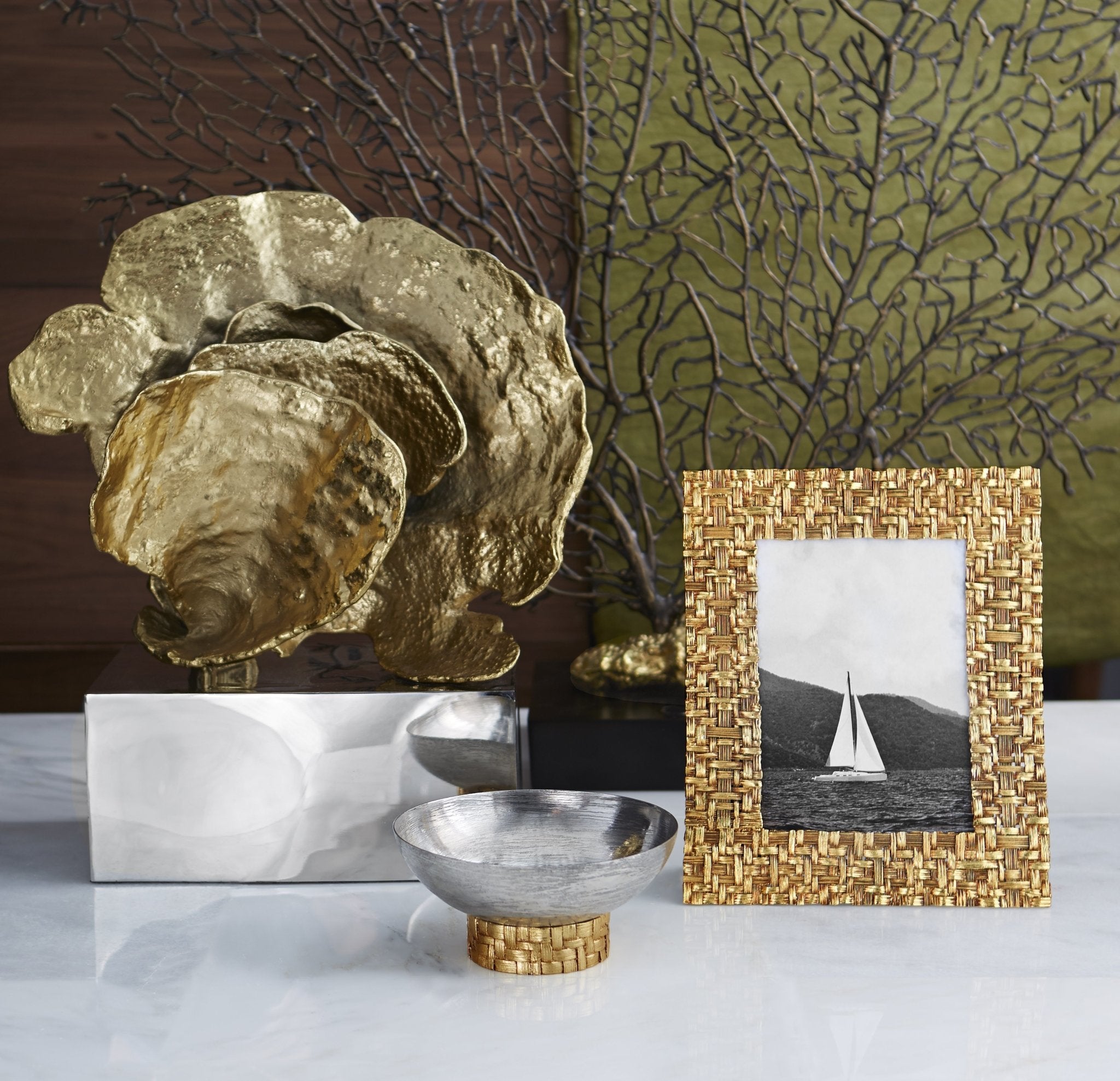 Handmade Cup Coral Sculpture - Unique Home Decor for Beach & Coastal Theme | Perfect for Living Room, Office & Wedding Centerpieces