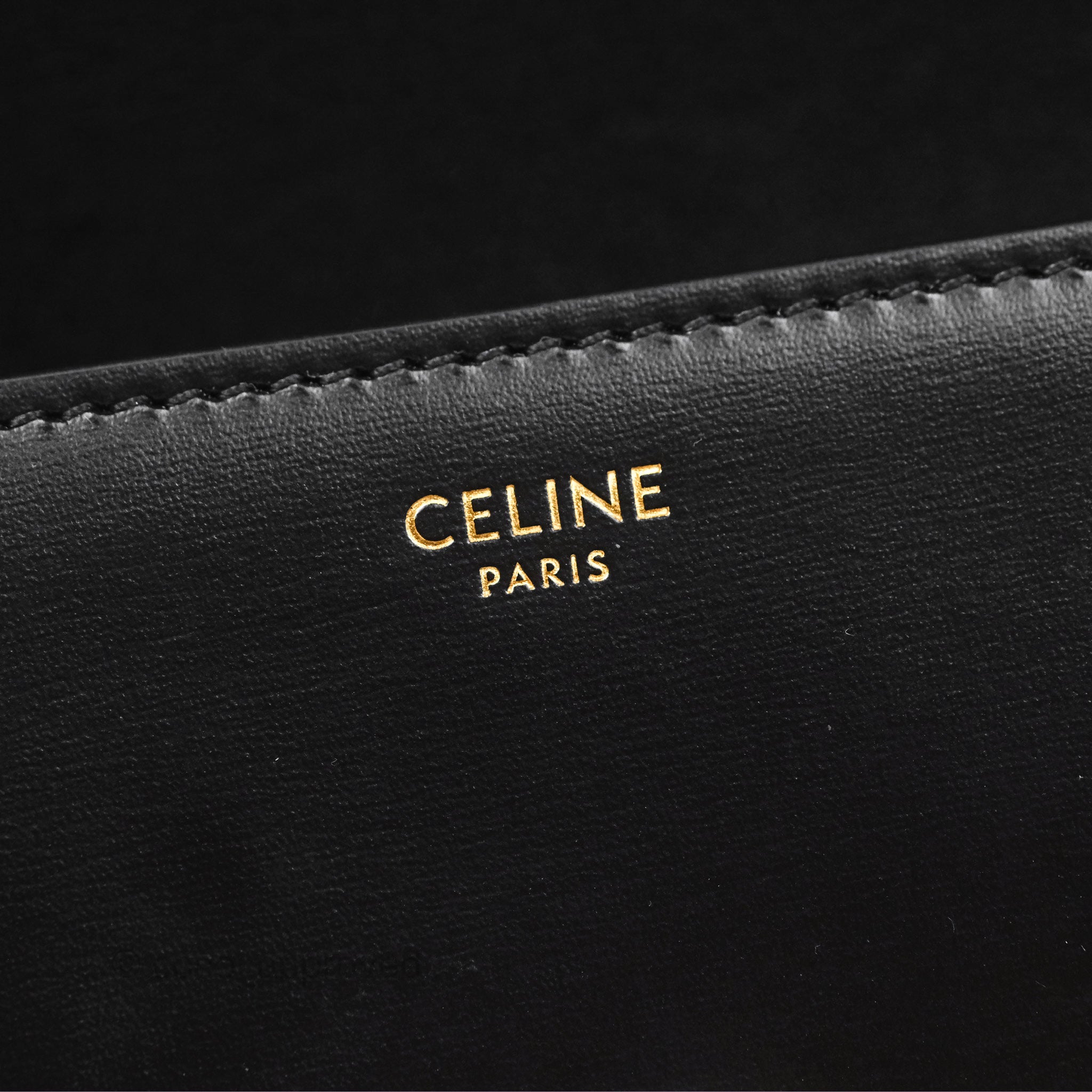 Celine Triomphe Shoulder Bag - Genuine Black Calfskin Leather Crossbody Purse for Women | Perfect for Work, Travel & Evening Events