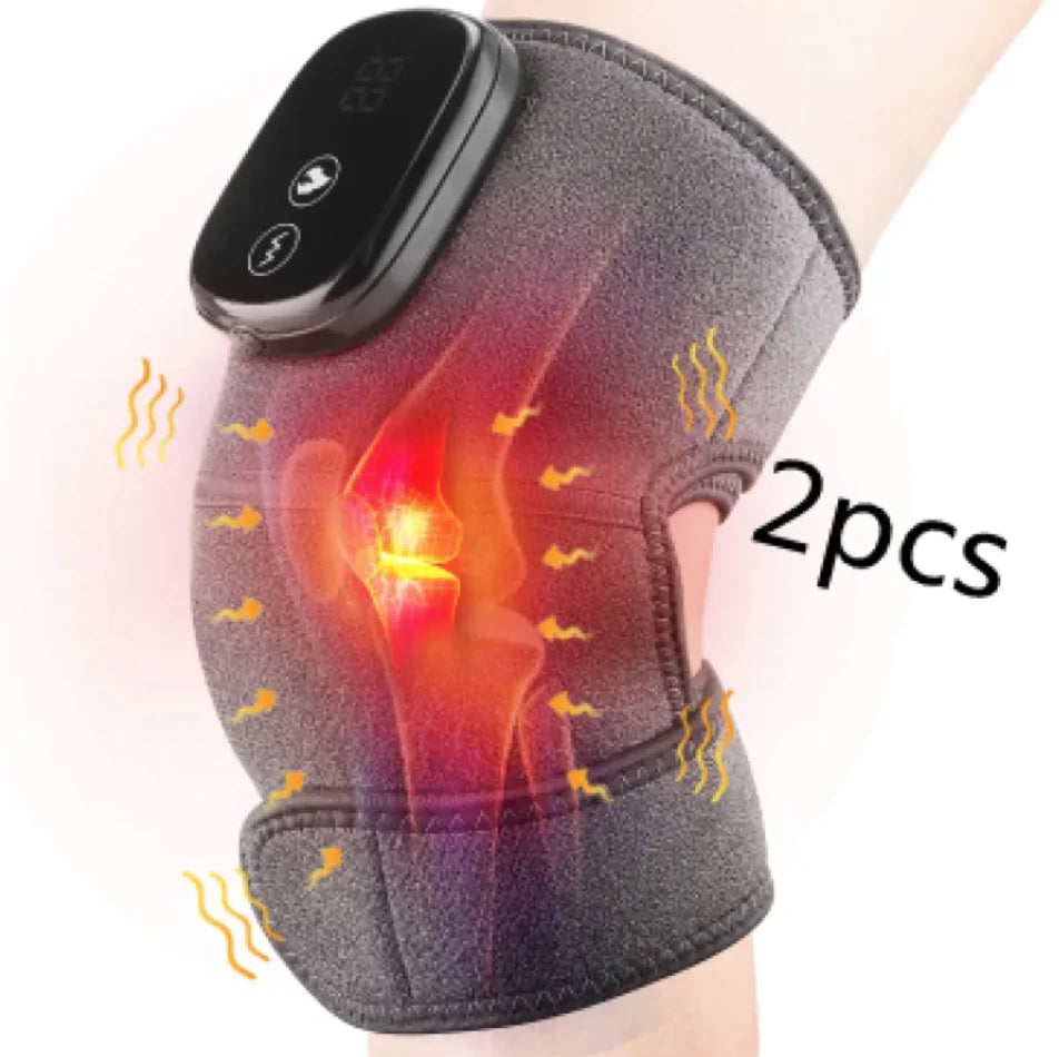 Electric Heating Knee Pads for Pain Relief - Rechargeable Moxibustion Therapy Knee Warmers for Arthritis, Joint Pain & Muscle Recovery - Perfect for Home Use, Sports Recovery & Winter Warmth