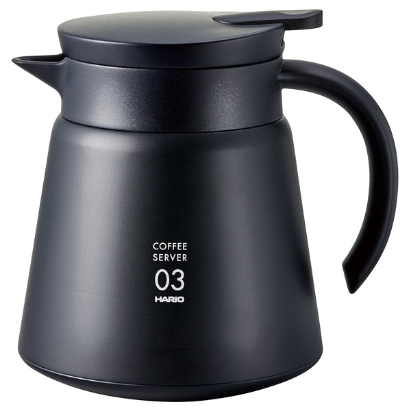Hario V60 Insulated Stainless Steel Coffee Server - 800ml Thermal Carafe for Pour Over & Iced Coffee Brewing - Perfect for Home Baristas & Coffee Shops