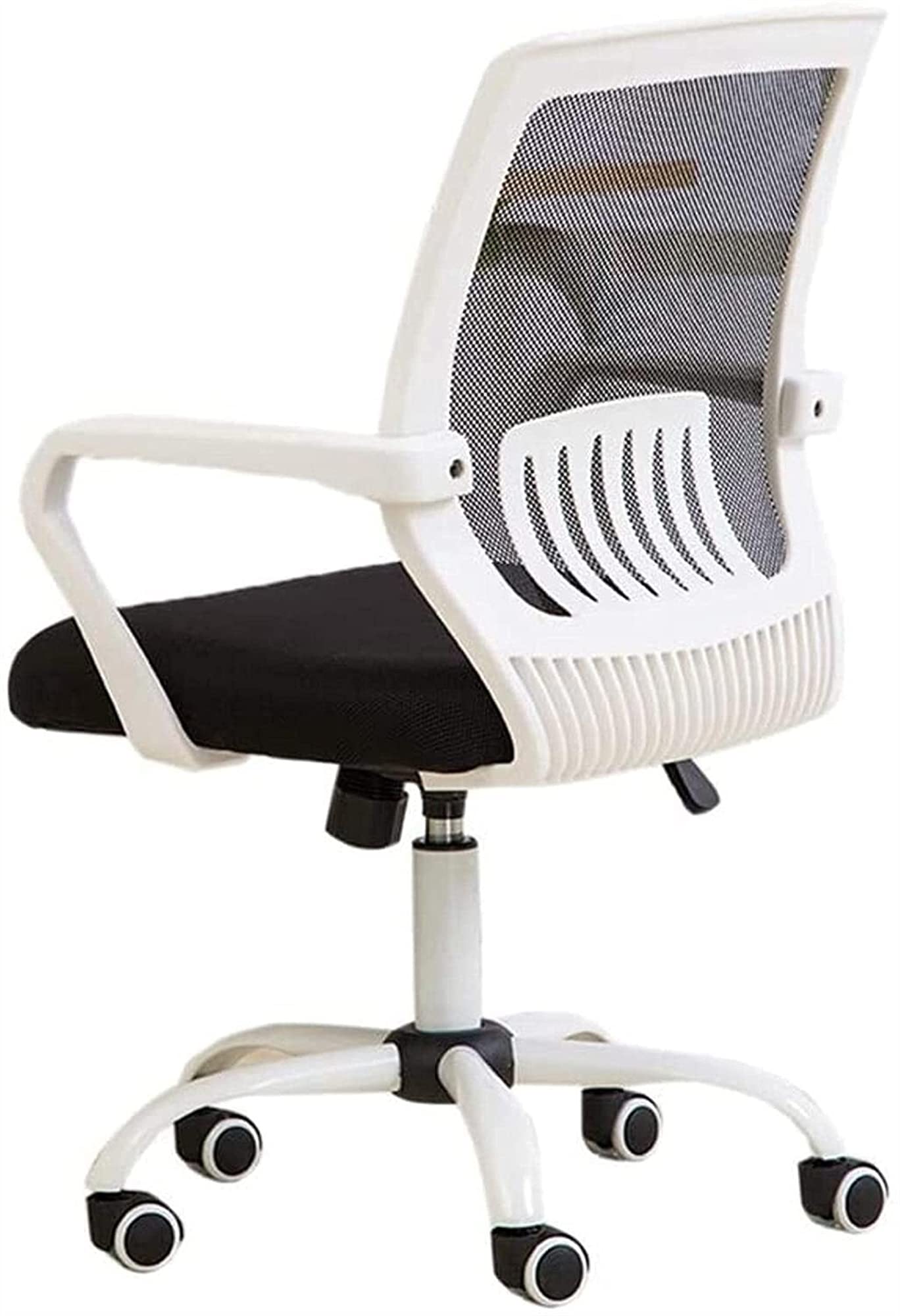 White Bar Stool with Swivel Base - Comfortable Guest & Office Chair for Home, Work & Conference Rooms - Ergonomic Computer Desk Chair for Staff & Dining Areas
