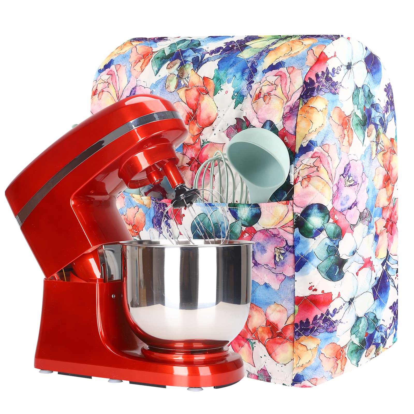 Premium KitchenAid Mixer Cover for 5-8 Quart Stand Mixers | Compatible with KitchenAid & Hamilton Models | Durable Stand Mixer Cover with Convenient Pockets | Perfect for Baking Enthusiasts & Pioneer Woman Kitchen Accessories | Ideal for Home Kitchens, Bakeries & Cooking Classes