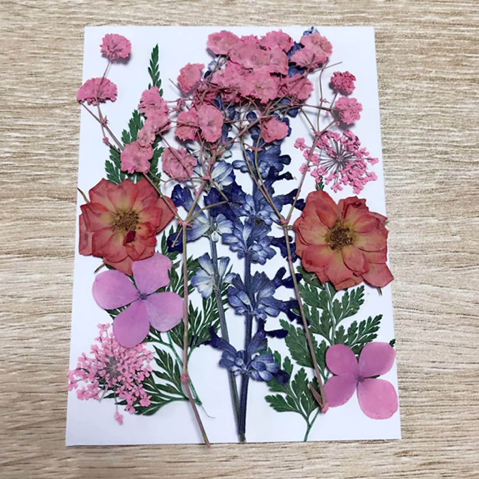 Pressed Flower Mixed Dried Flowers for Aromatherapy Candles, Greeting Cards, Epoxy Resin Crafts & DIY Jewelry Making - Perfect for Home Decor, Wedding Favors, and Handmade Gifts