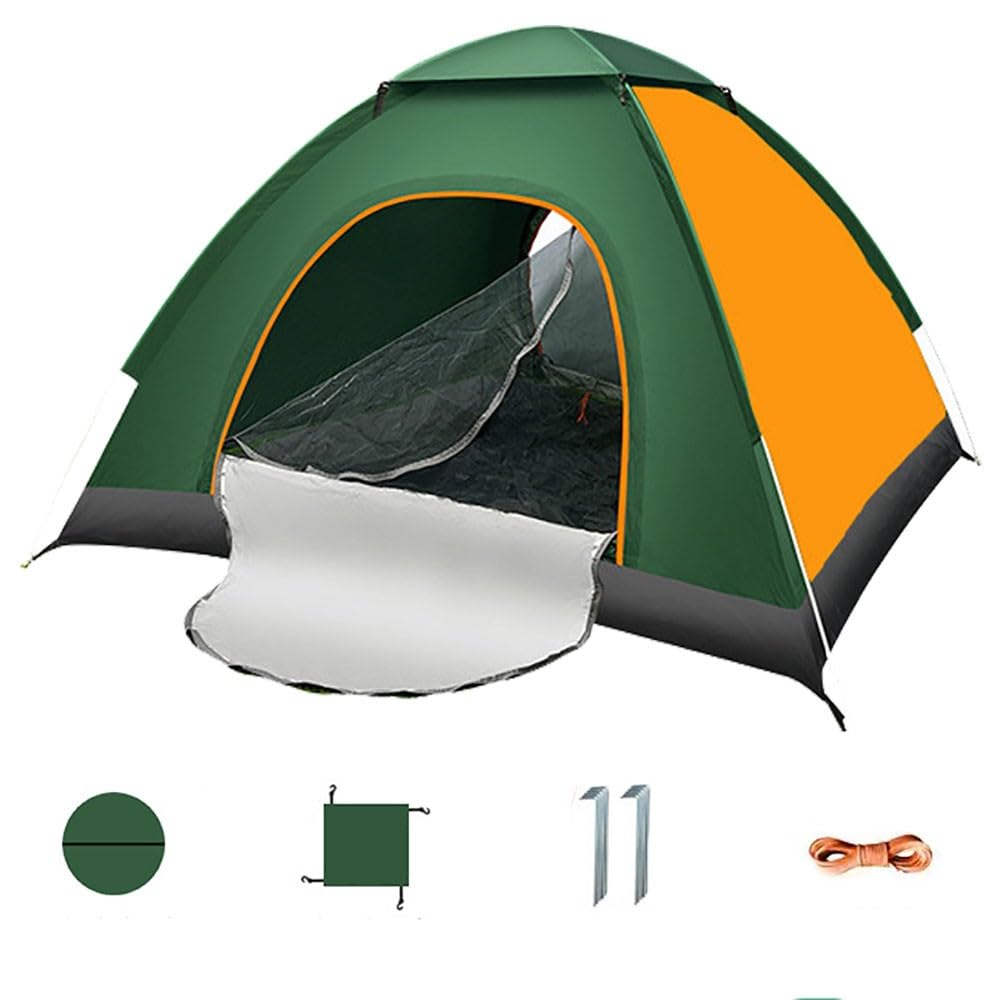 3-4 Person Pop Up Tent - Waterproof Instant Camping Tent for Outdoor Adventures, Hiking, Beach & Festivals - Easy Setup in Minutes | Perfect for Family Camping, Backpacking & Summer Festivals