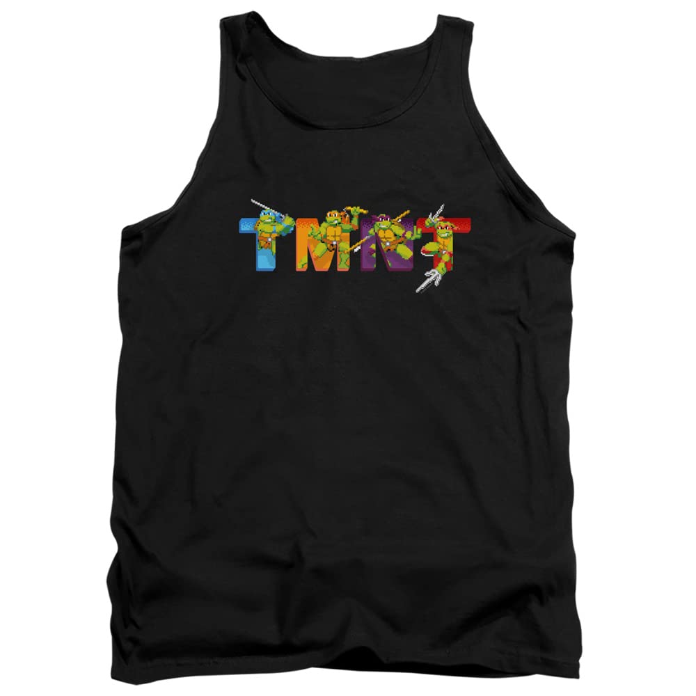 LOGOVISION TMNT Teenage Mutant Ninja Turtles Arcade Graphic Unisex Adult Tank Top - Casual Streetwear & Retro Gaming Fan Apparel