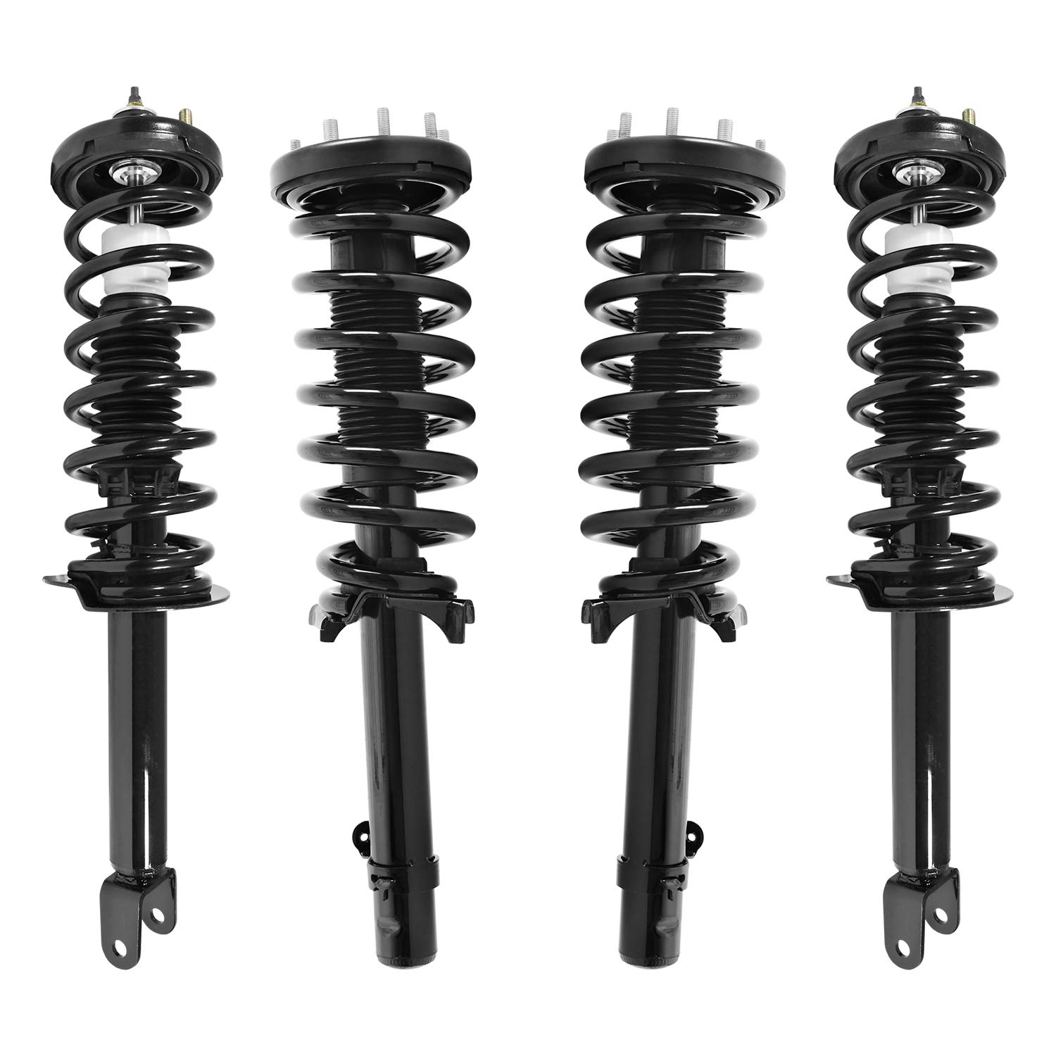 2008-2012 Honda Accord 4 Wheel Complete Strut Assembly Kit - Front & Rear Suspension Replacement Parts for Smooth Ride & Better Handling - Perfect for City Commuting & Highway Driving