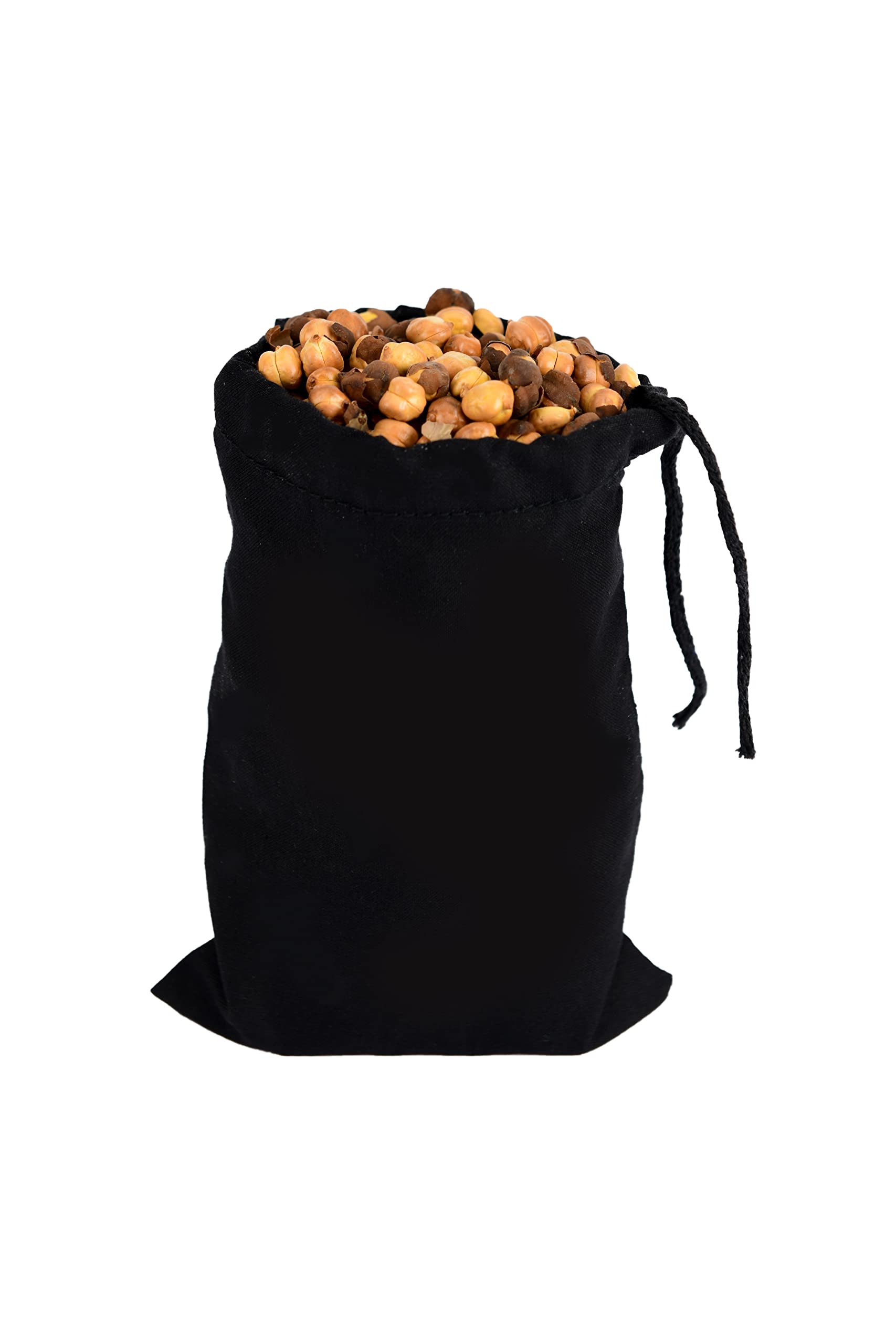 Premium 12x18 Inch Black Cotton Muslin Drawstring Bags - Biodegradable & Reusable Eco-Friendly Packaging (Pack of 100) | Perfect for Wedding Favors, Gift Bags, Party Favors & Retail Packaging