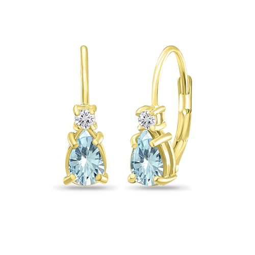 Blue Topaz - Yellow Gold