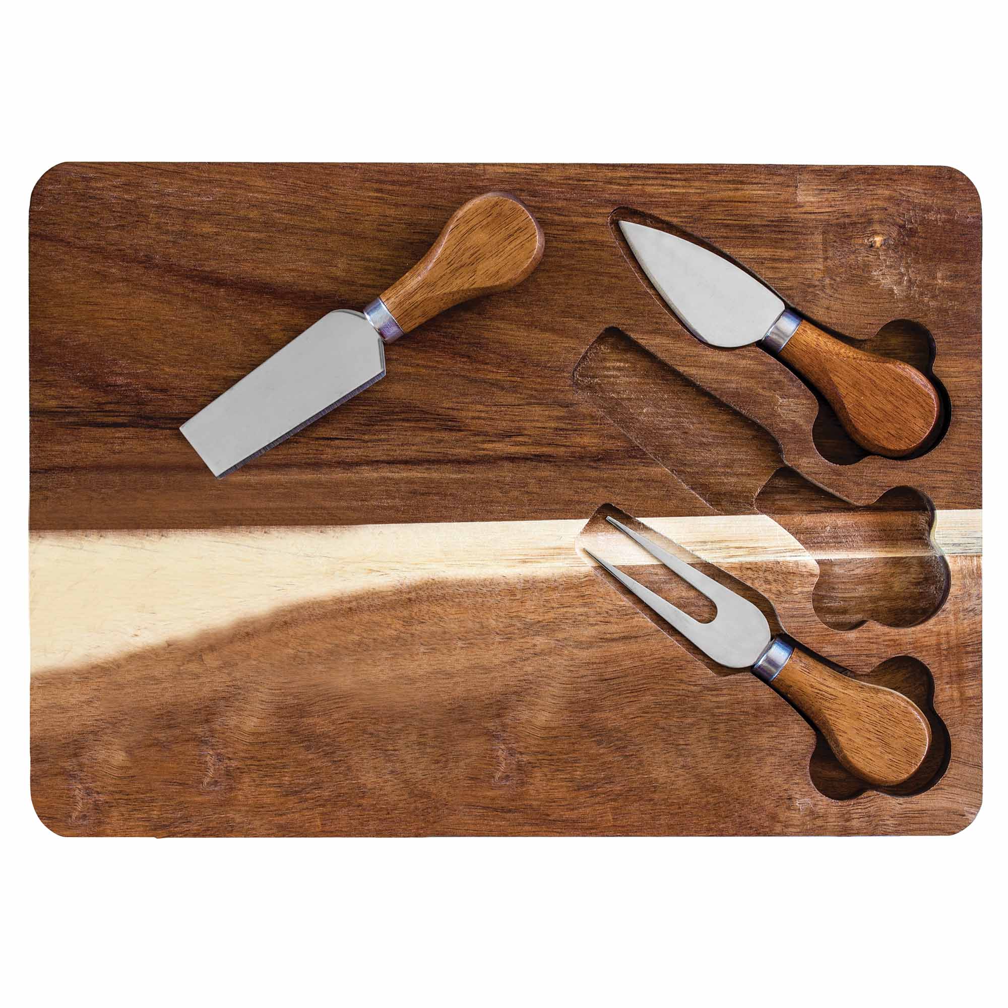 Premium Charcuterie Board Set with Built-In Cheese Knives - Elegant Wooden Serving Tray for Cheese, Charcuterie & Appetizers - Perfect for Dinner Parties, Wine Nights & Holiday Entertaining