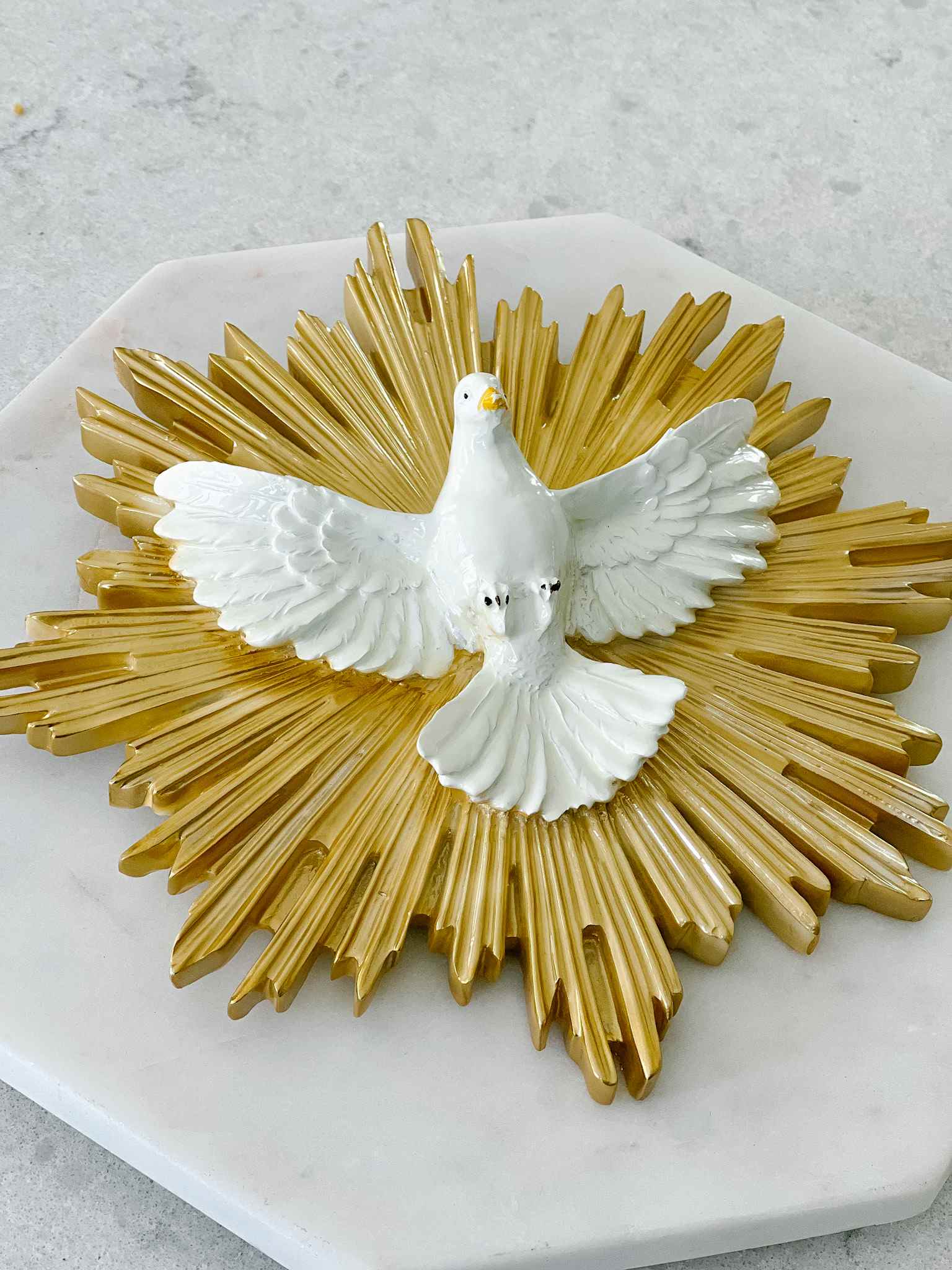 Holy Spirit Wall Plaque - Inspirational Christian Home Decor for Living Room, Bedroom & Office - Perfect for Prayer Spaces & Gift Giving