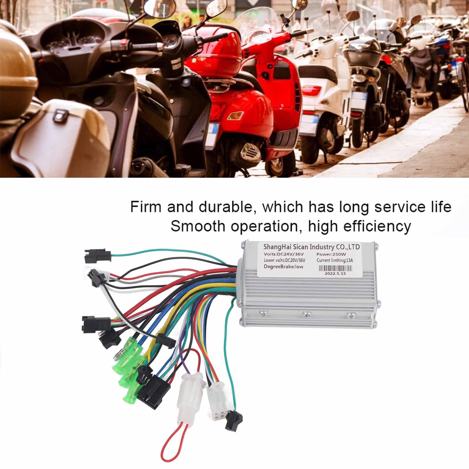 24V 36V 250W Brushless Motor Controller for E-Bike & Scooter - Speed Regulator for Outdoor Riding