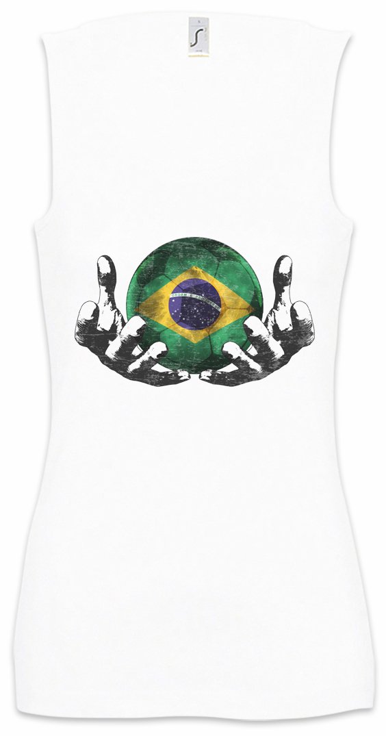 Brazil Football Magic Ball Women's Tank Top - Breathable Gym Fitness Training Shirt for Soccer Fans - Perfect for Workouts, Sports & Casual Wear