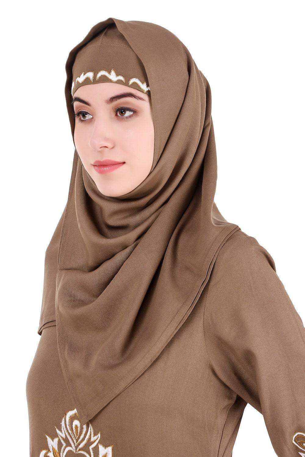 Elegant Floral Diamond Cut Abaya Dress for Women - Perfect for Festivals, Weddings & Special Occasions