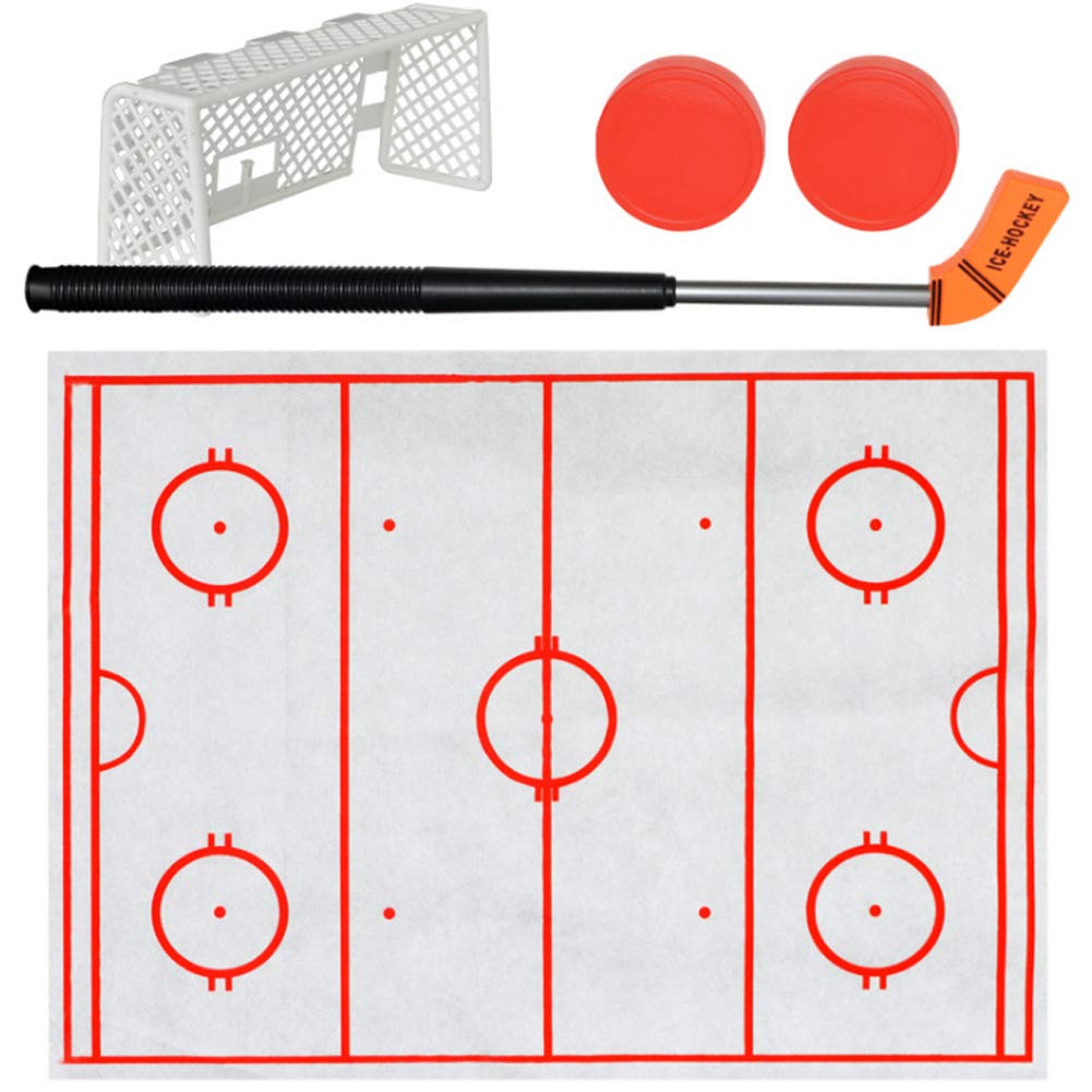 **Ice Hockey Toilet Toy Set - Durable Plastic Stress Relief Bathroom Game for Kids & Adults - Fun Hockey-Themed Bathroom Play for Stress Relief & Entertainment**