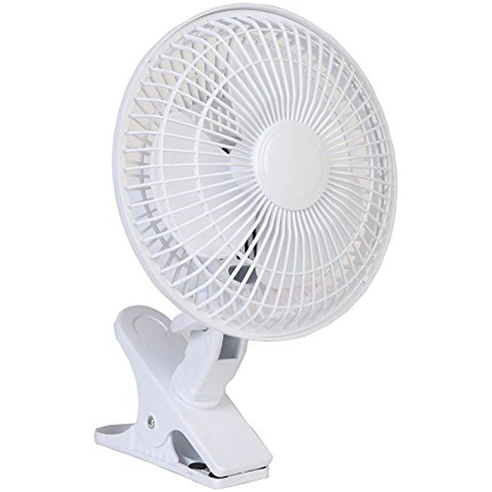 COOL WORKS 6 Inch Table Clip Fan - Portable Desk Fan with Strong Airflow, Quiet Operation, Adjustable Tilt - Perfect for Office, Home, Dorm & Outdoor Use