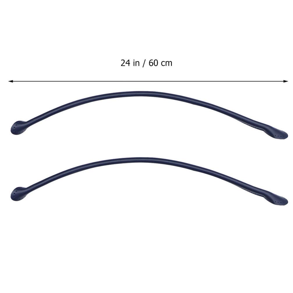 1 Pair Genuine Leather Bag Handles - Replacement Handbag Straps for Tote Bags, DIY Purse Strap Upgrade | Perfect for Handbag Repair, Custom Bag Making & Accessory Replacement