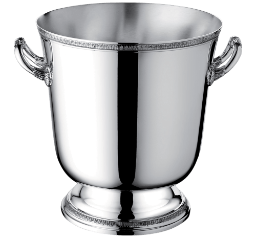 Christofle Malmaison Silver Plated Champagne Cooler - Elegant Wine Chiller for Parties, Weddings & Special Occasions