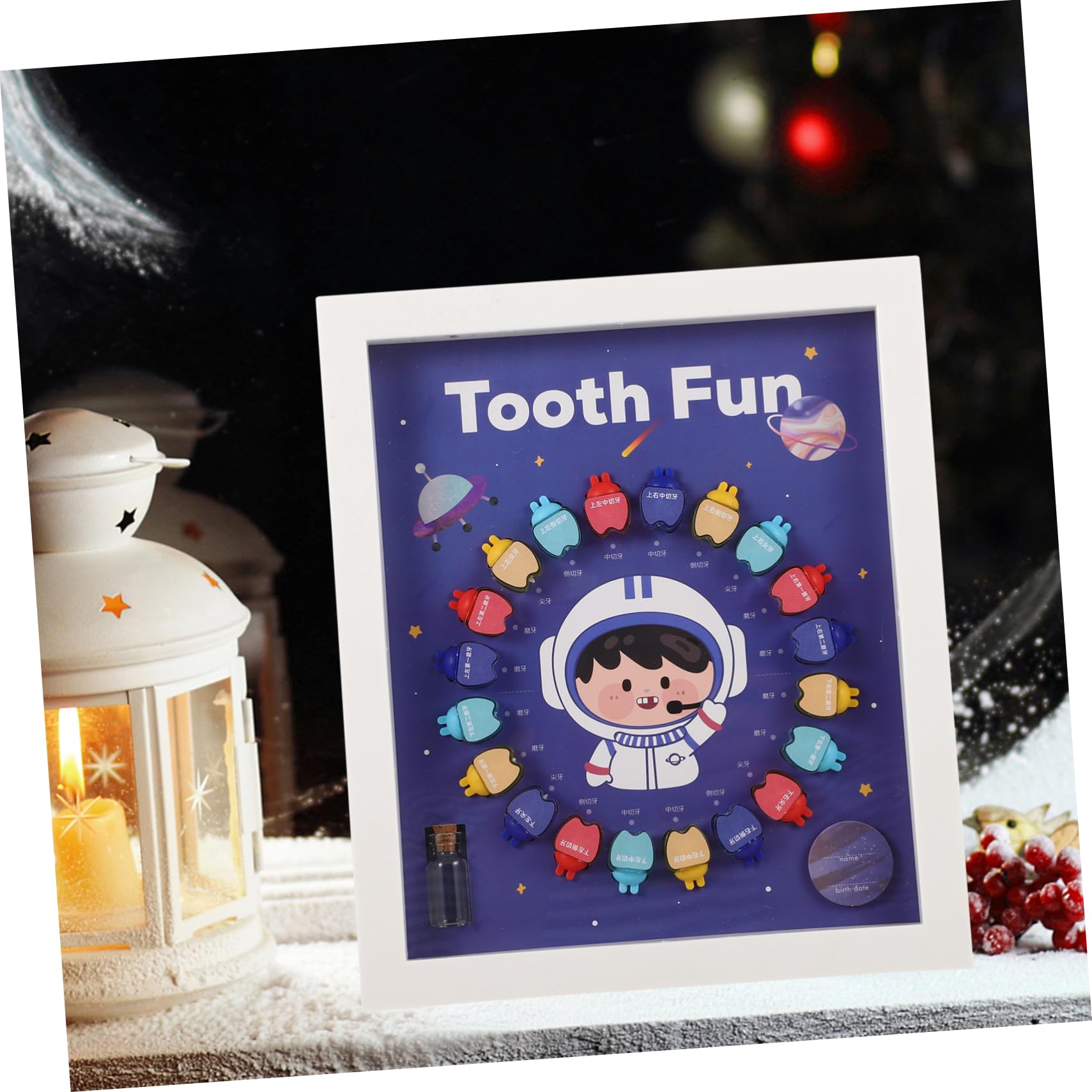 Hohopeti Kids Tooth Keepsake Box - First Tooth Organizer for Baby Teeth Storage, Durable Plastic Baby Tooth Holder - Perfect for Nursery, Baby Shower Gifts & Memory Preservation