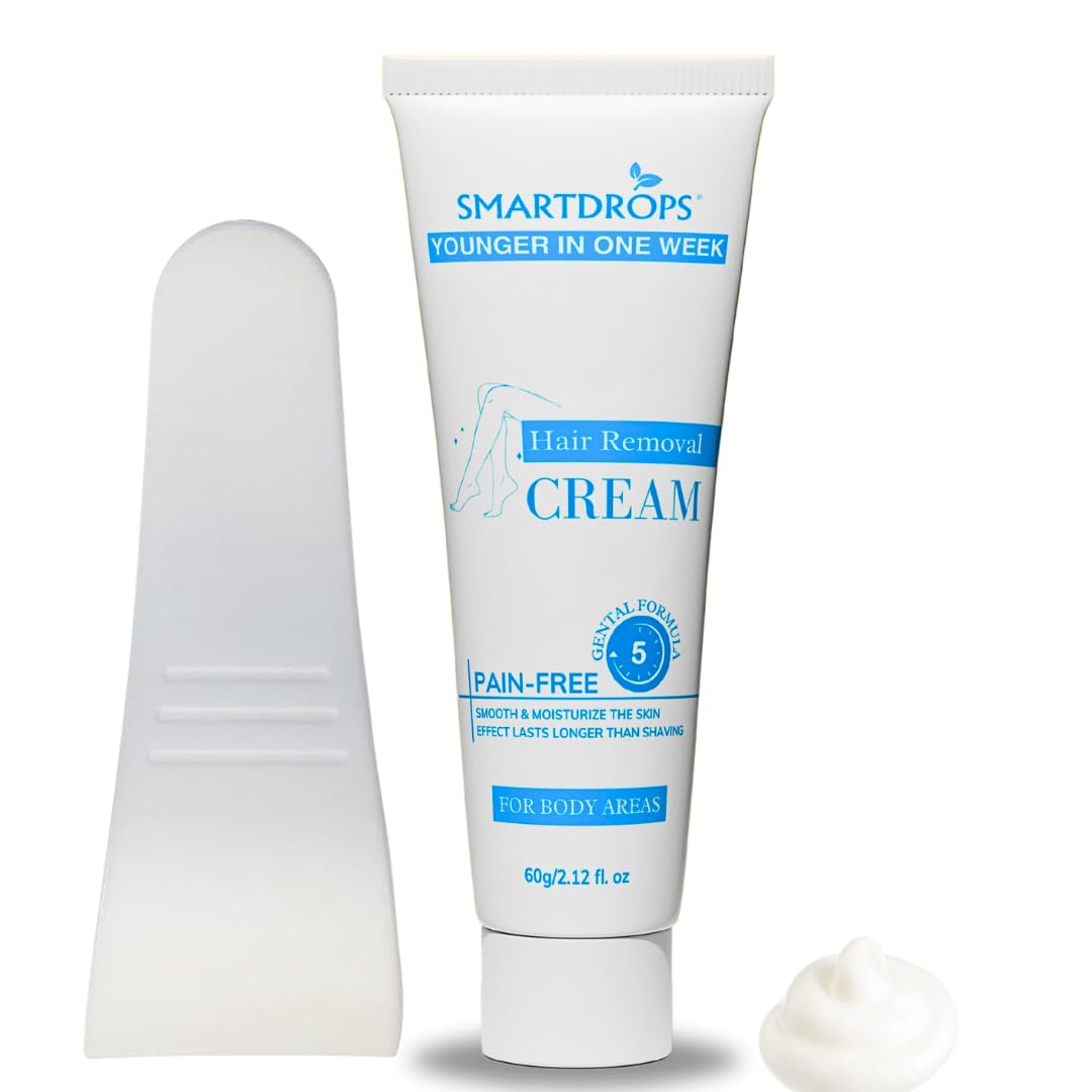 Painless Hair Removal Cream for Body, Legs & Underarms - Gentle Hair Remover for Men & Women - Long Lasting Smooth Skin - Perfect for Bikini Line, Swimwear & Summer Ready Skin