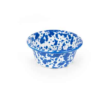 Blue Marble Ramekin Set of 4 - Small Serving Bowls for Condiments, Desserts, Dips & Snacks - Perfect for Entertaining, Dining & Kitchen Use