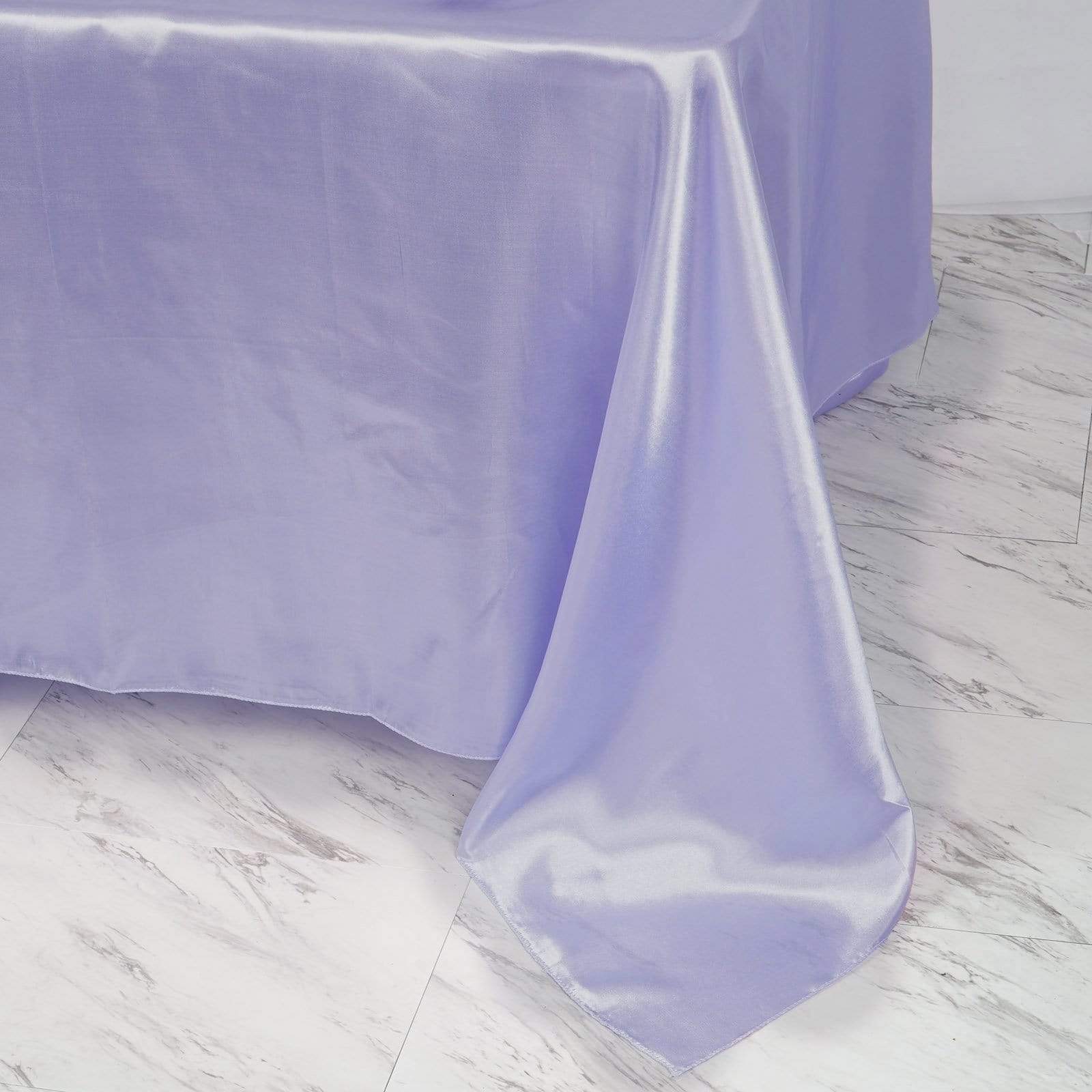 90 x 90 Inch Satin Table Overlay - Premium Square Tablecloth for Weddings, Parties & Events - Elegant Dining Table Cover for Home Decor & Special Occasions