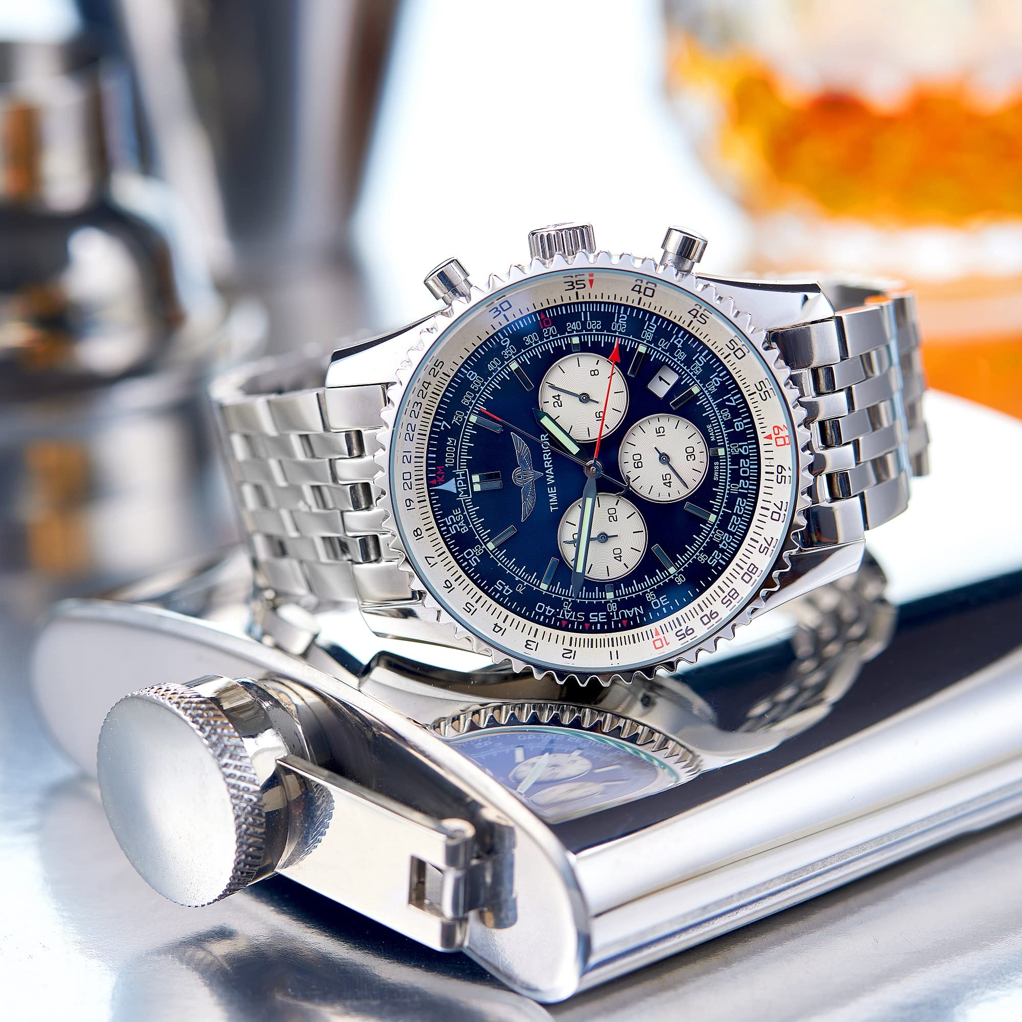 Automatic Chronograph Men's Mechanical Watch - Luxury Luminous Fashion Watch for Men | Perfect for Business, Casual Wear & Special Occasions