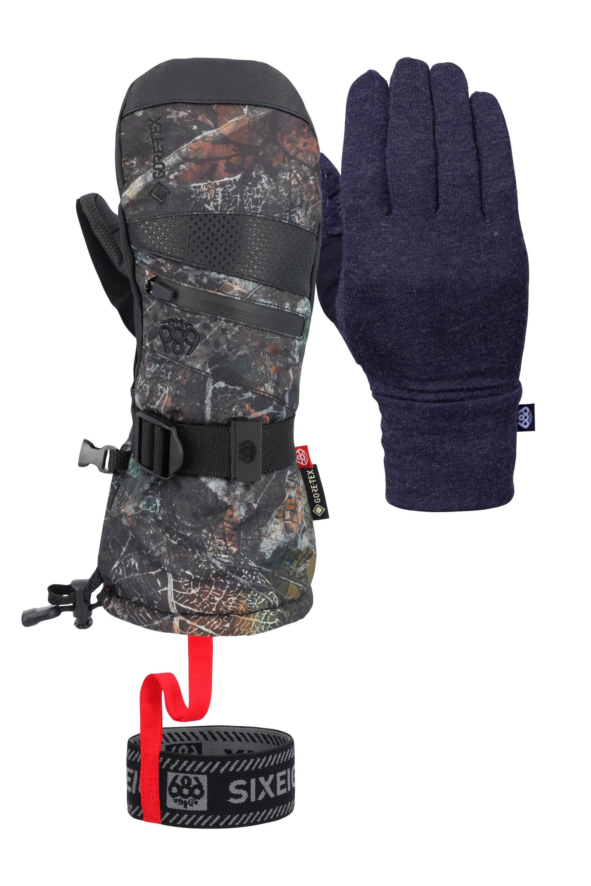 686 Women's GORE-TEX SMARTY® 3-in-1 Waterproof Insulated Gauntlet Mitt - Winter Snow Gloves for Skiing, Snowboarding & Cold Weather Activities (2025 Model)