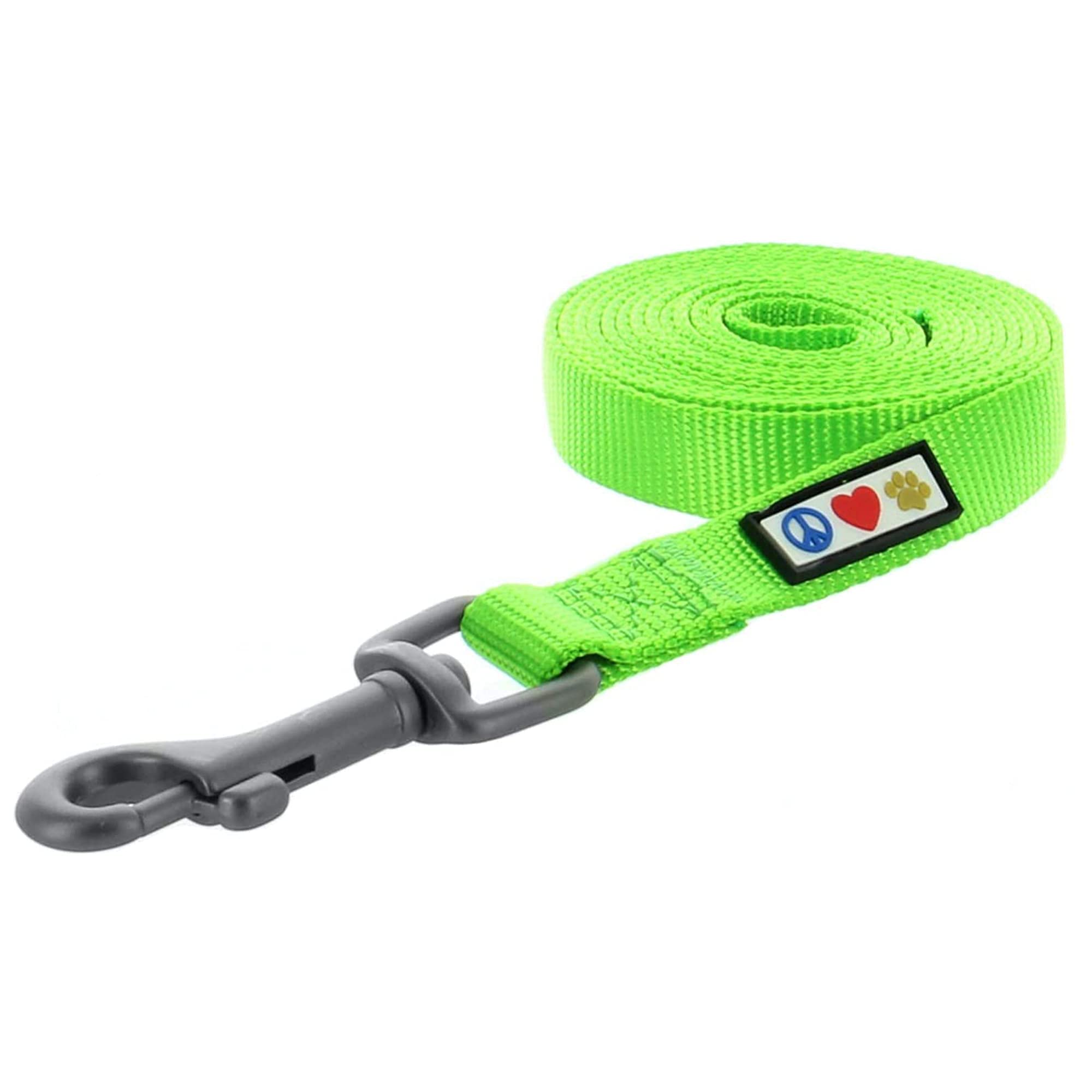Pawtitas Small Dog Harness, Collar & Leash Set - Green | 6ft Adjustable Leash for Extra Small & Small Dogs | Perfect for Walking, Training & Outdoor Adventures
