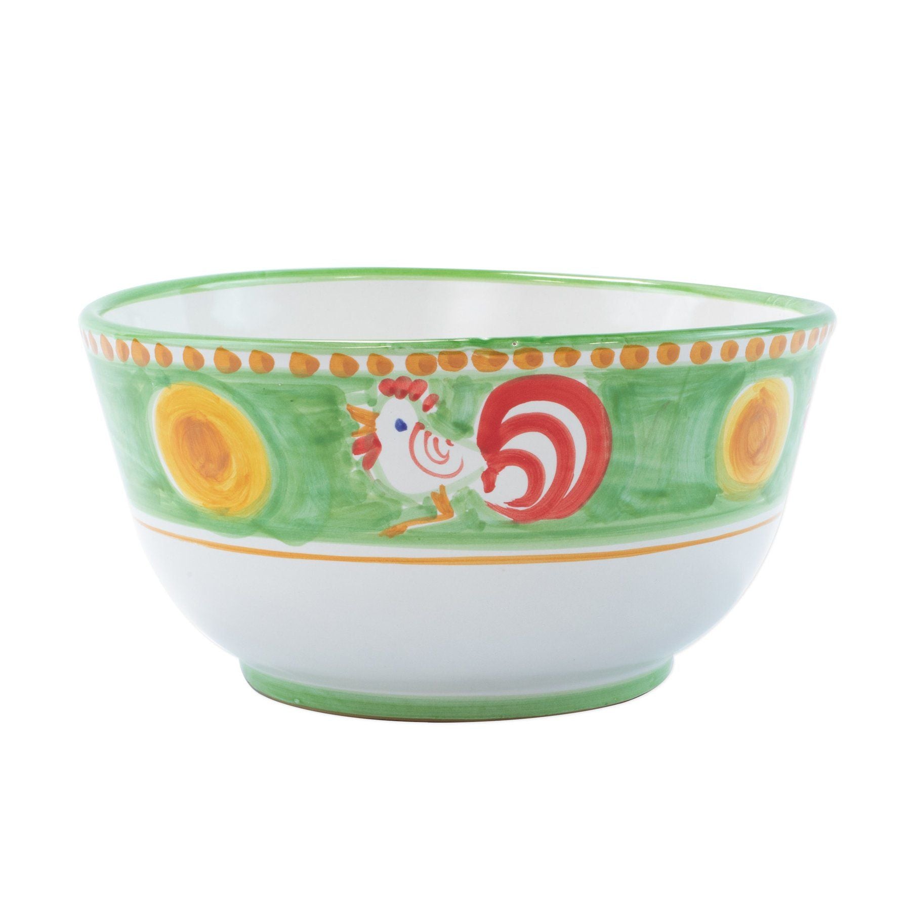 Premium Campagna Gallina Deep Serving Bowl - Elegant Ceramic Pasta & Salad Bowl for Family Dinners & Entertaining - Perfect for Italian Cuisine, Soups & Large Portions