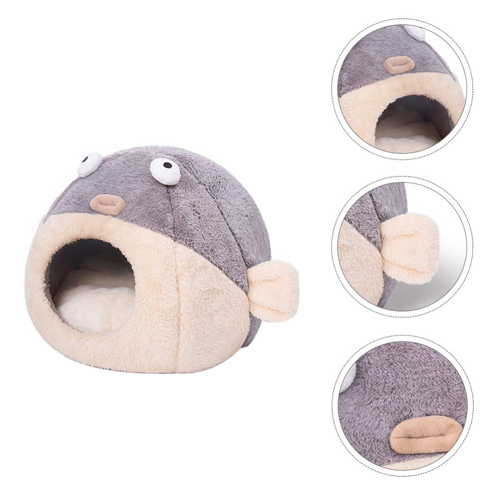 Balacoo Heated Pet Bed for Cats & Dogs - Cozy Cave Bed with PP Cotton, Warm Cat Litter Kitten Bed & Puppy Sleeping House - Perfect Indoor Cat Hut, Dog House Bed & Hamster Nest for Winter Comfort