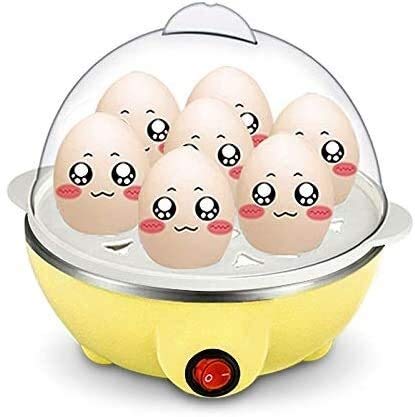 AMOSD Electric Egg Cooker - 7 Egg Capacity, Fast Boiling & Steaming, BPA-Free, Perfect for Breakfast, Camping & Meal Prep (Color: Parent)