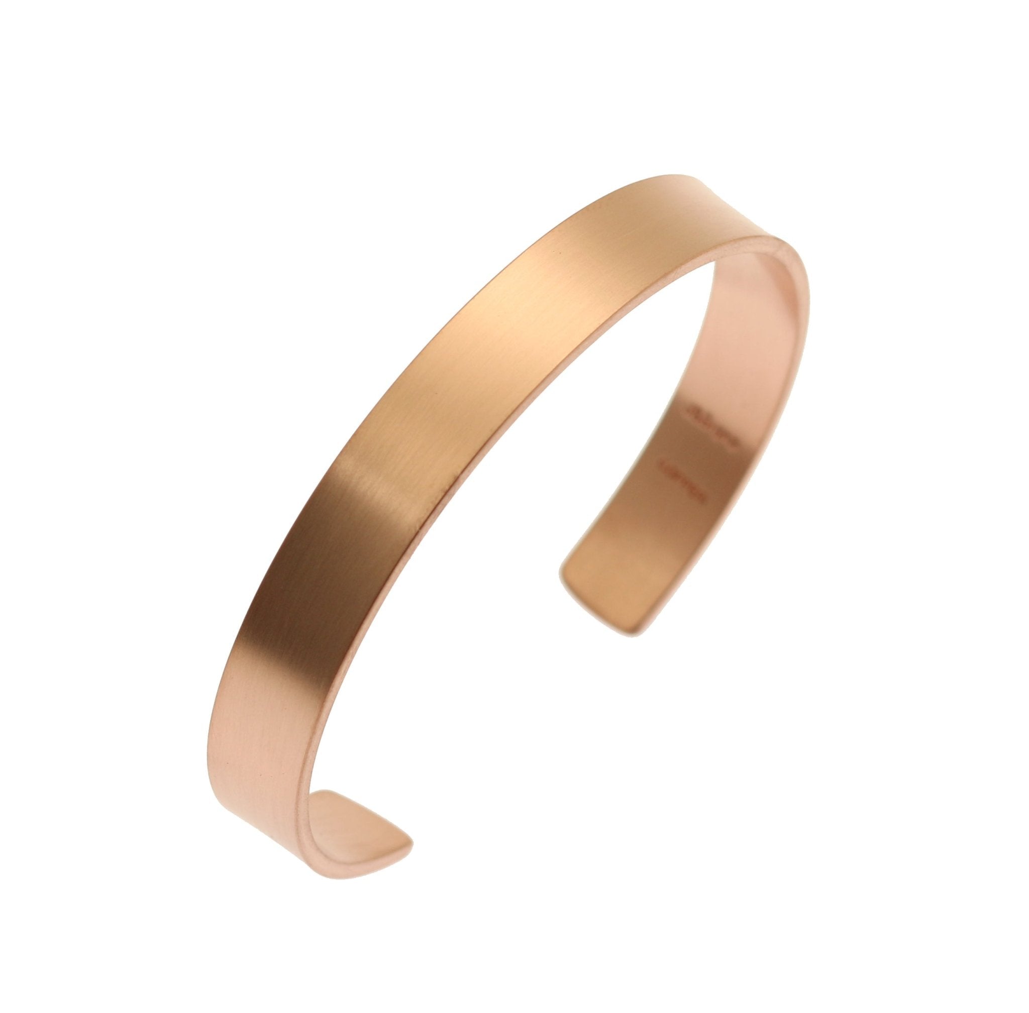 10mm Wide Brushed Copper Cuff Bracelet for Women - Handmade Boho Jewelry - Perfect for Casual Wear, Weddings & Special Occasions