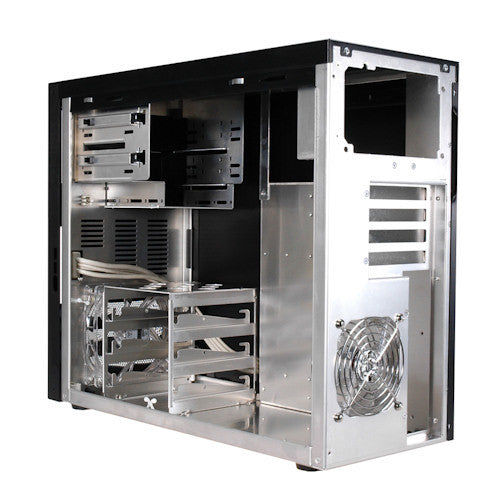 Lian Li PC-A03B Black Mini Tower Case for Micro ATX - Compact Gaming PC Build, Home Office & Workstation Setup