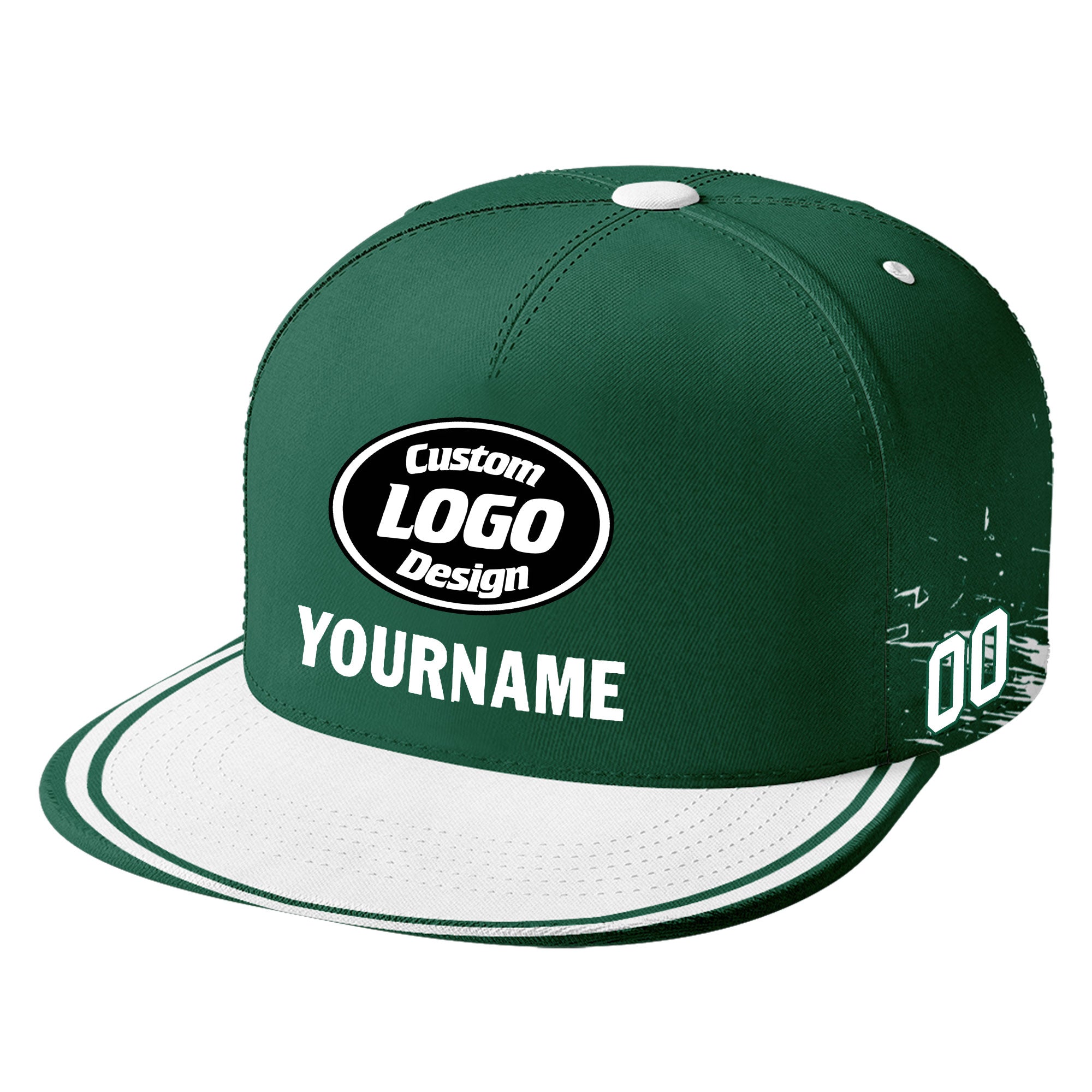 Custom Green & White New York Football Jersey and Hat Combo - Personalized NFL Fan Gear for Men & Women - Perfect for Game Day, Tailgating, and Sports Events